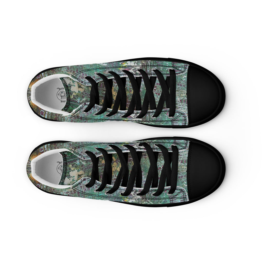 Men's High Top- Weave Green