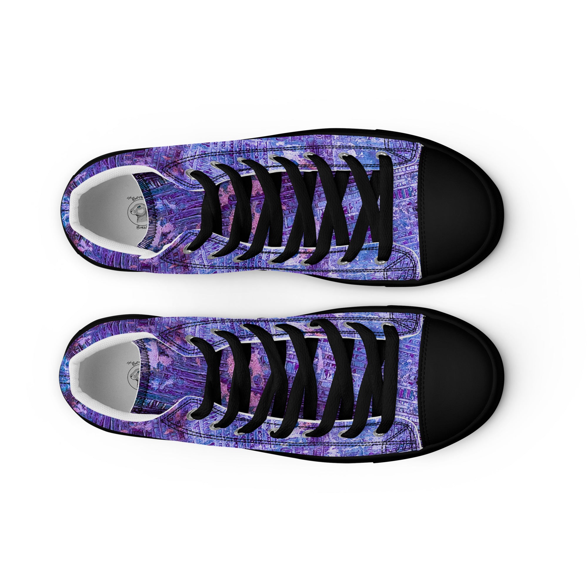 Men's High Top- Weave Purple