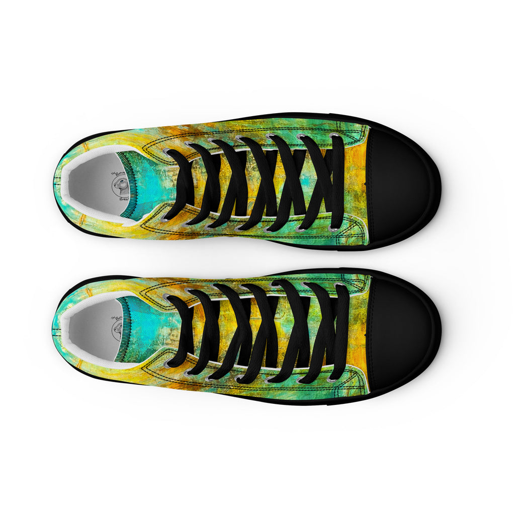 Men's High Top- Bright Earth Flow