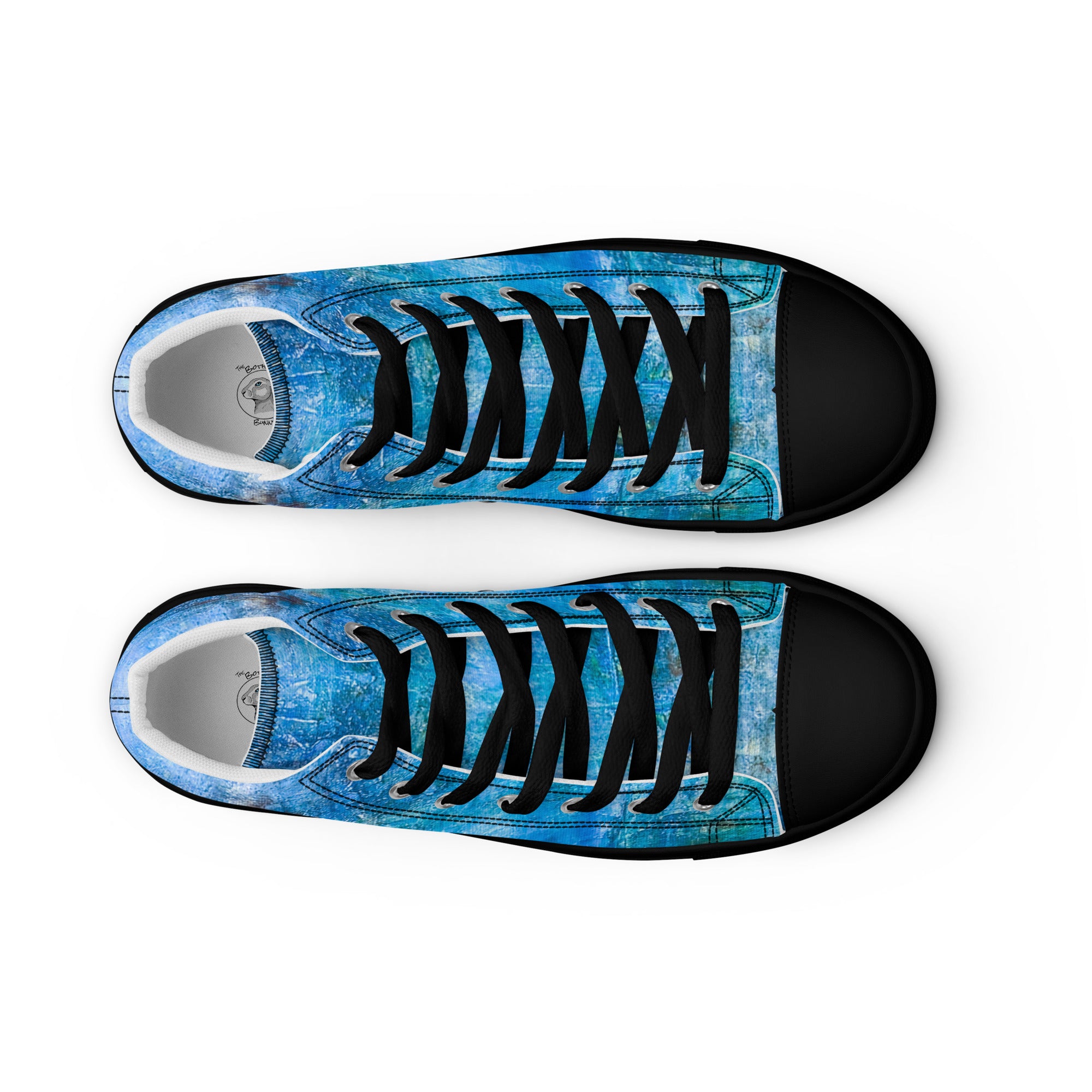 Men's High Top- Bright Earth Blue
