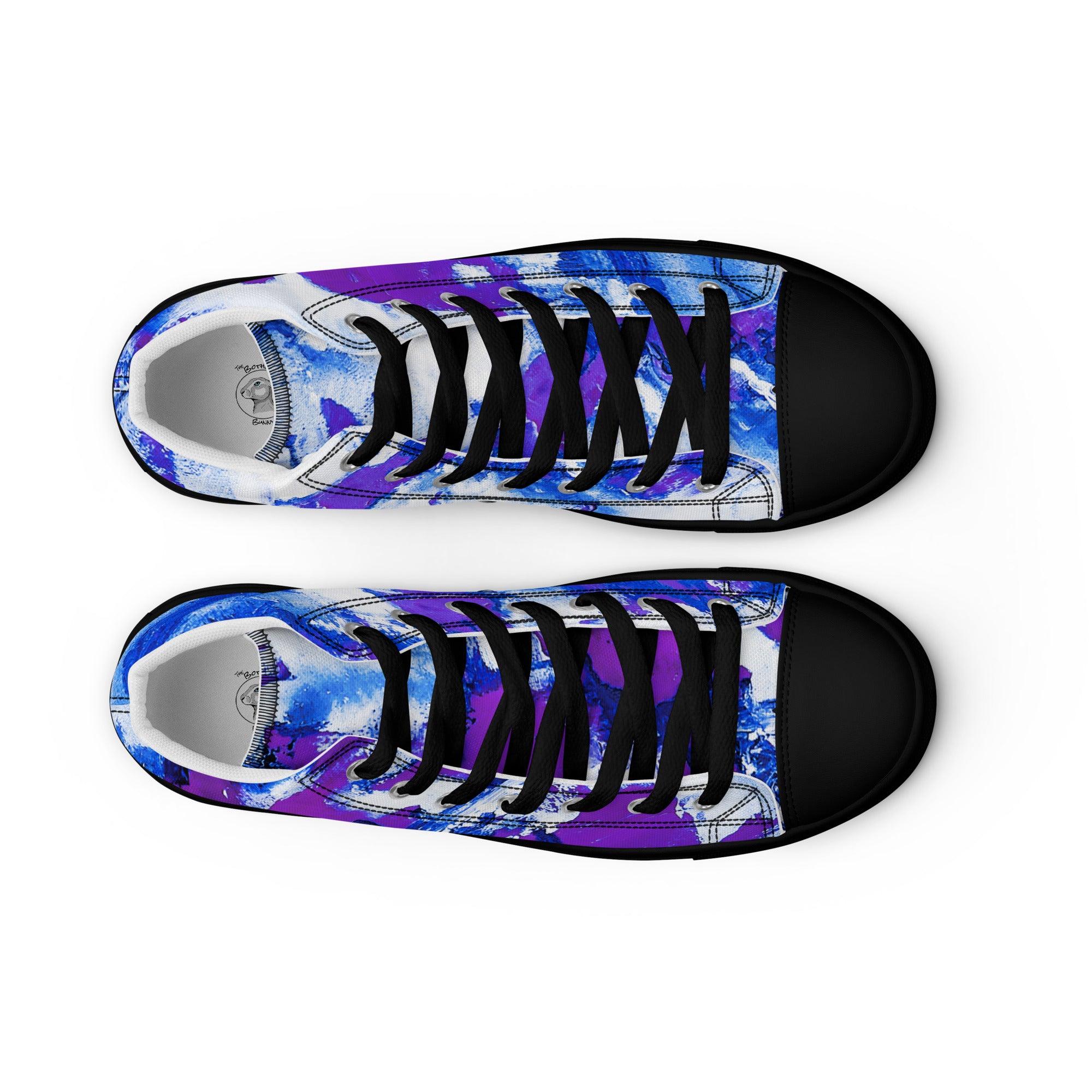 Men's High Top- Mismatch Purple