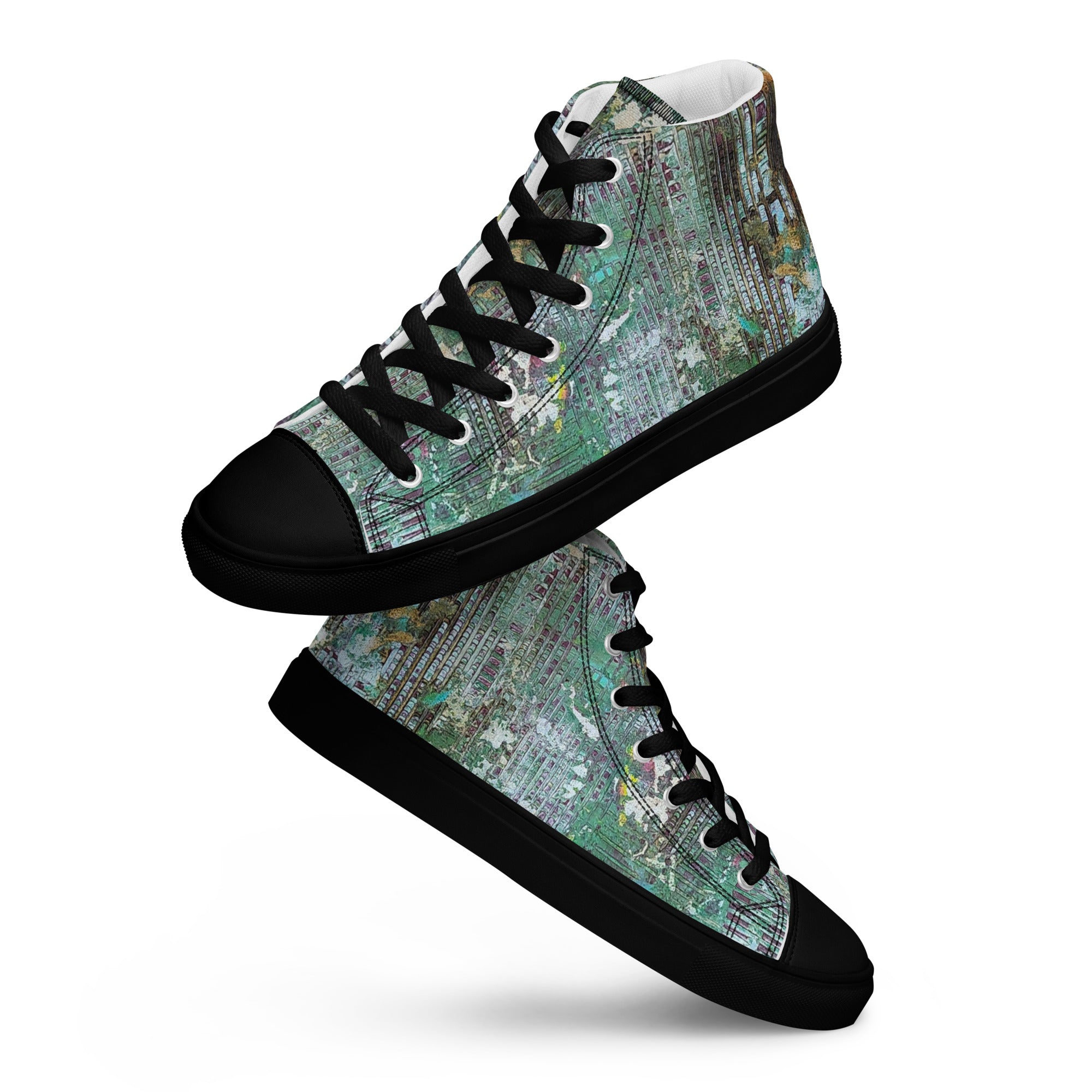 Men's High Top- Weave Green