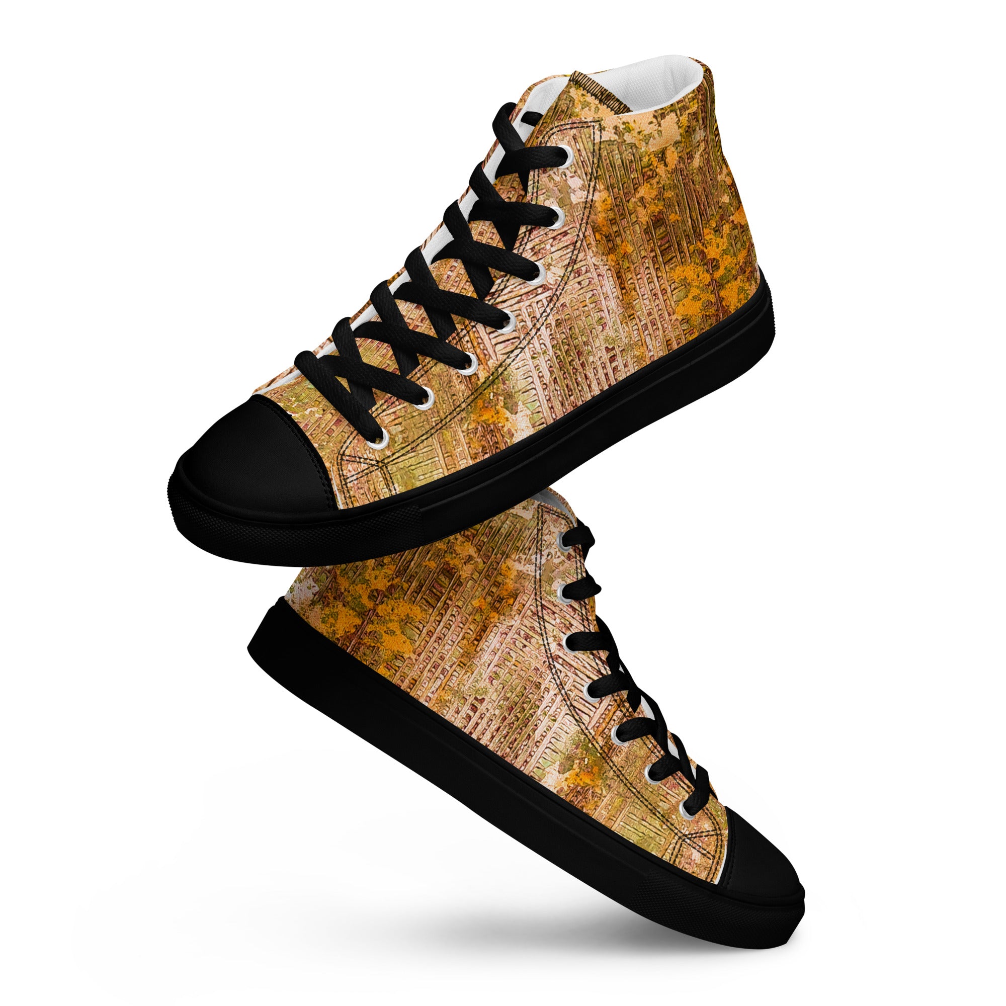 Men's High Top- Weave Golden