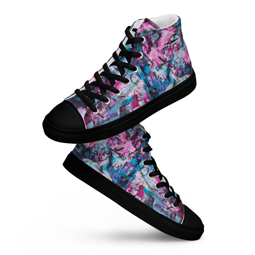 Men's High Top- Pink Lady