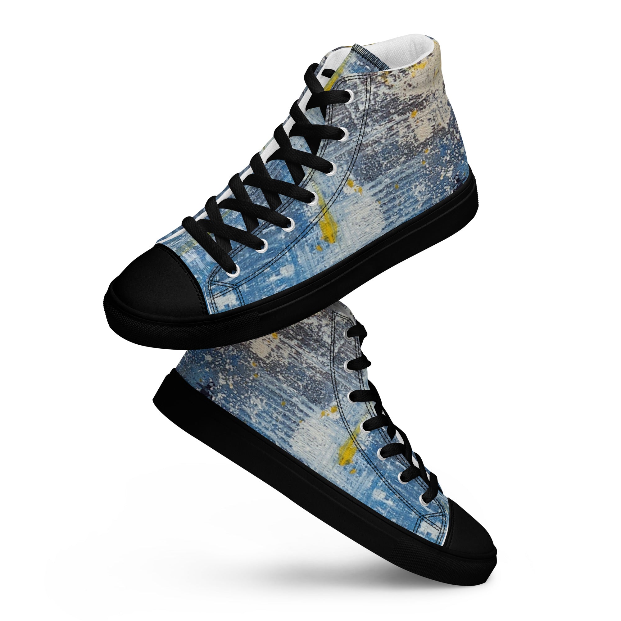 Men's High Top- Denim Scrape