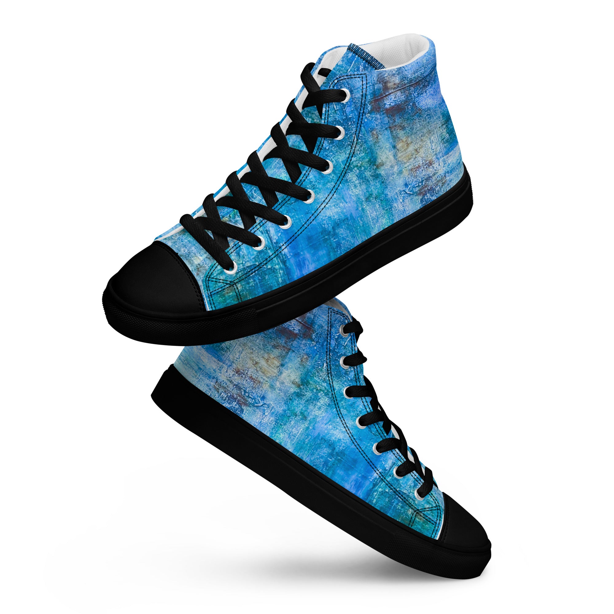 Men's High Top- Bright Earth Blue