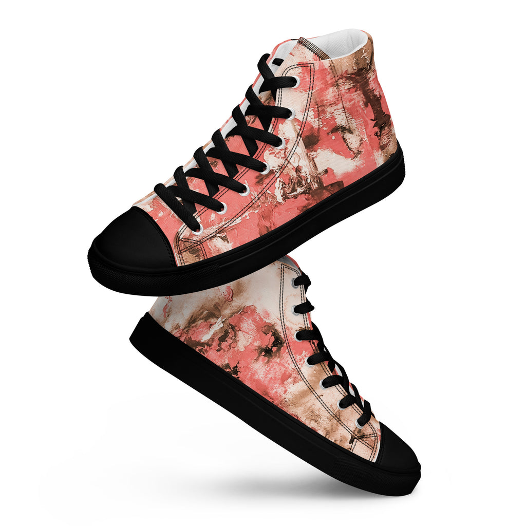 Men's High Top- Mismatch Peach