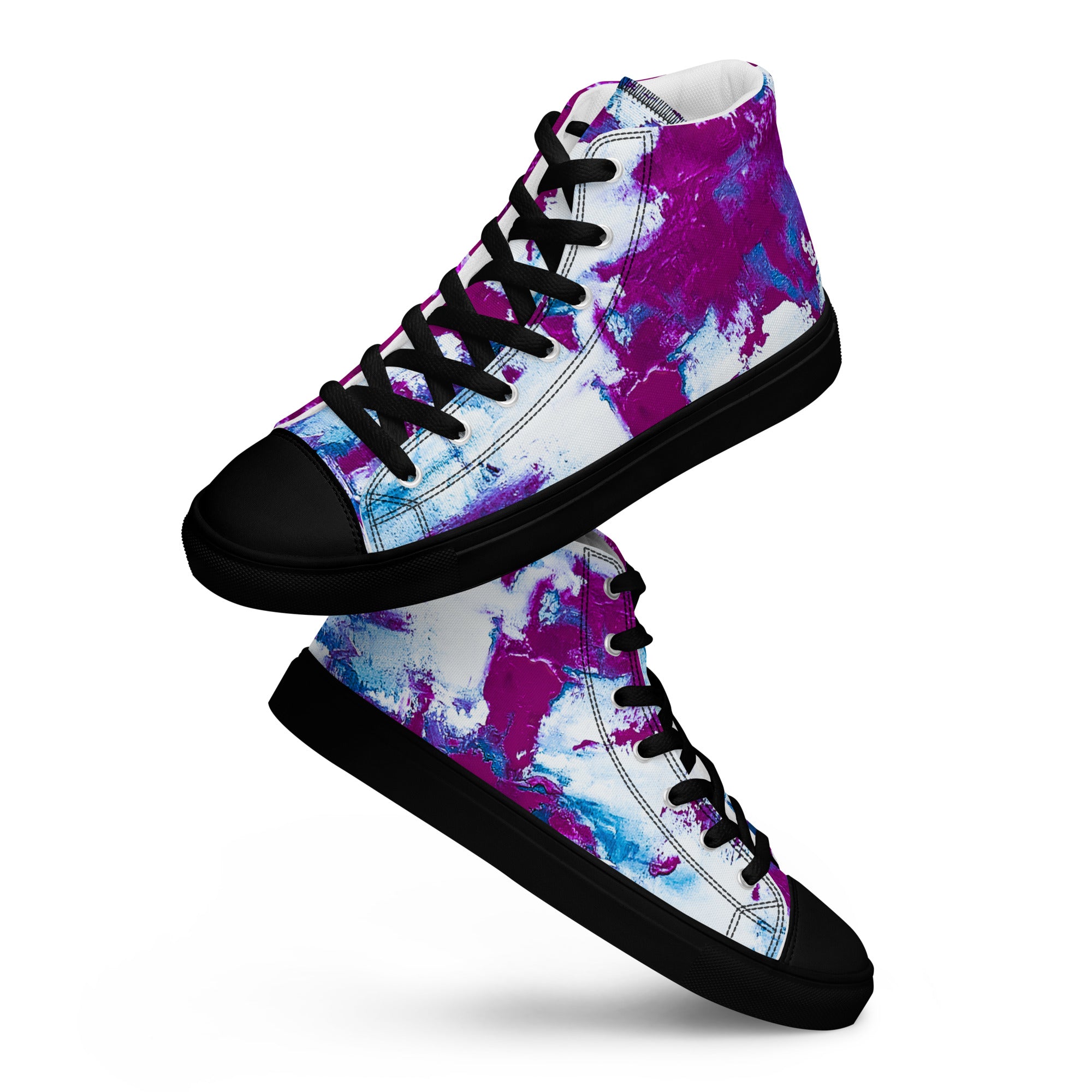 Men's High Top- Mismatch Turquoise