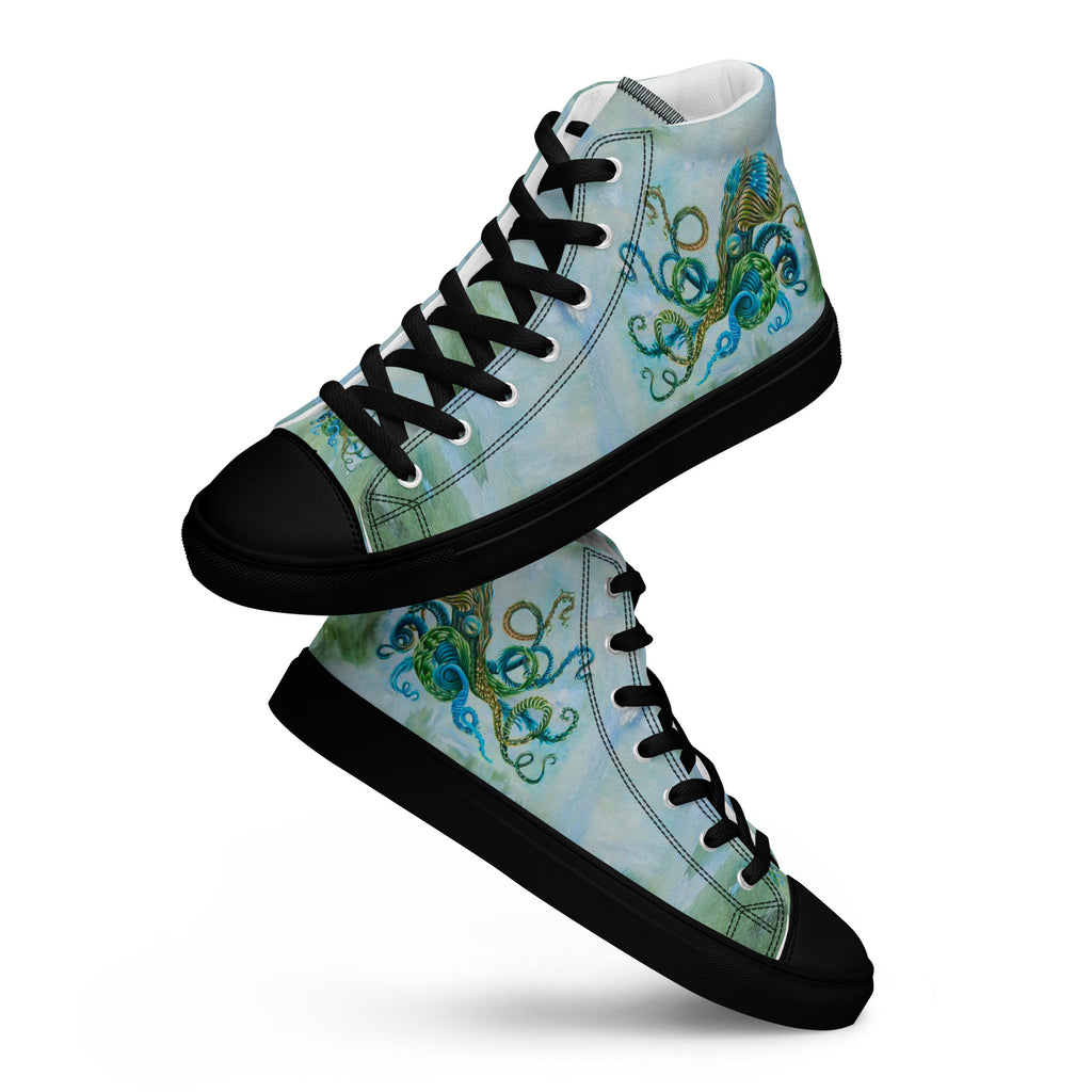 Men's High Top- Nature Octopus