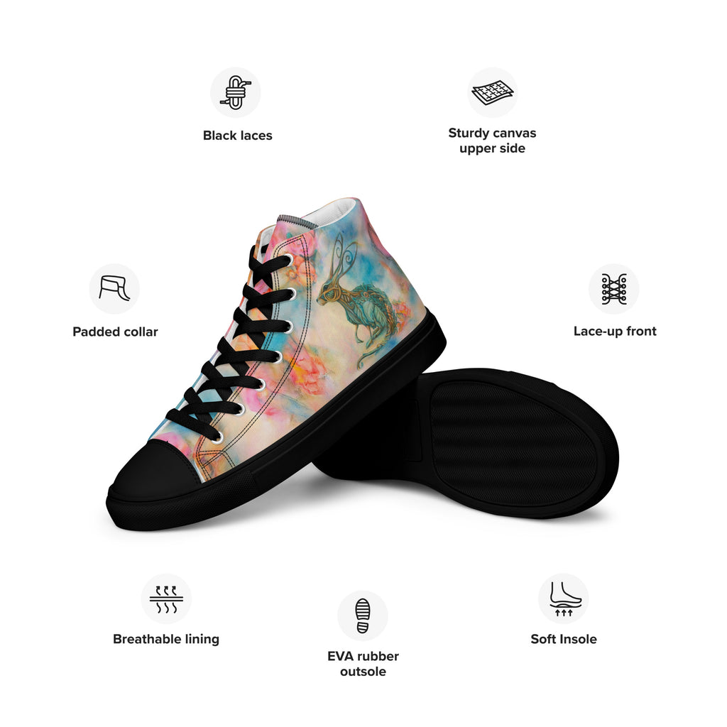 Men's High Top- Hare Plant