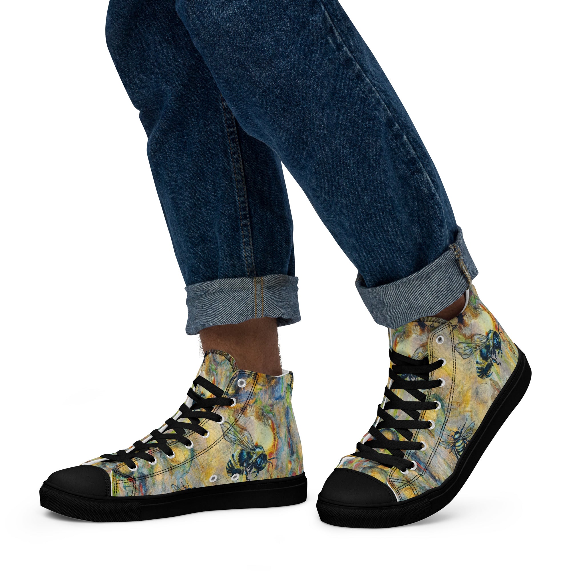 Men's High Top- Camp Bee