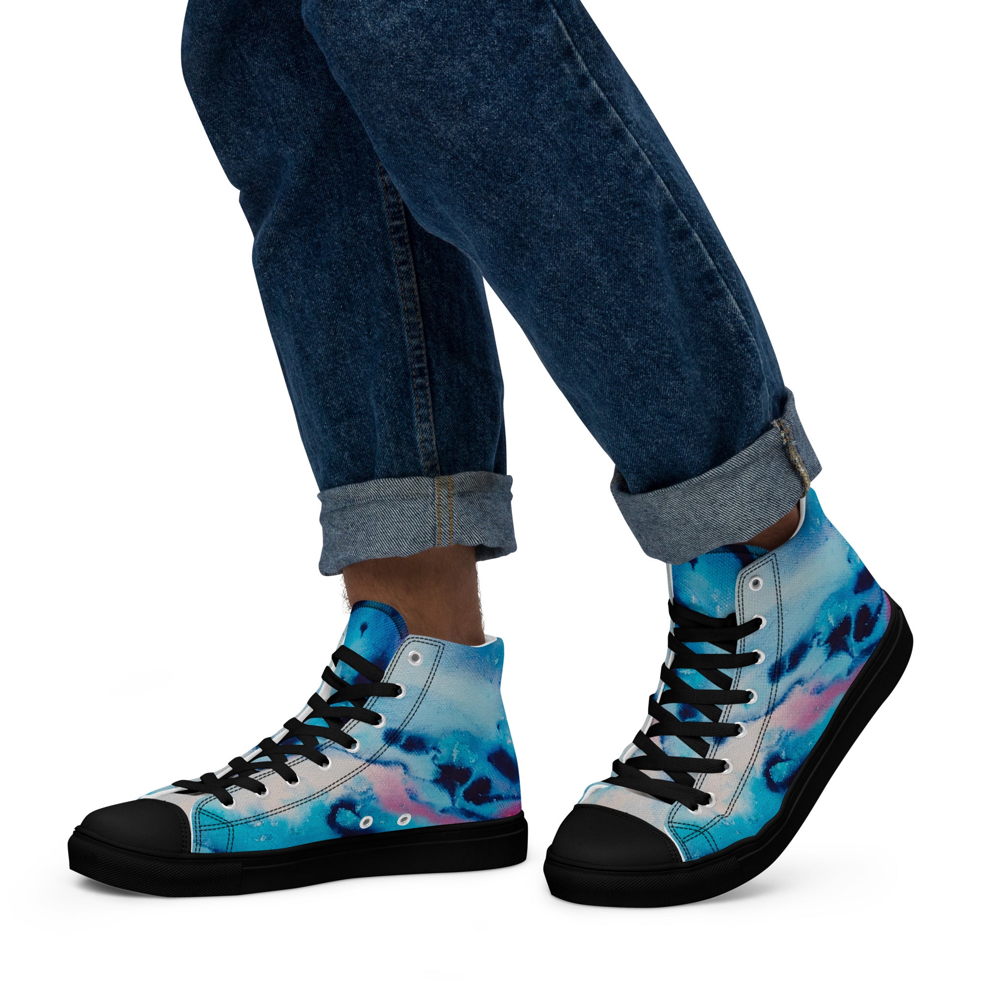 Men's High Top- Ink Wind