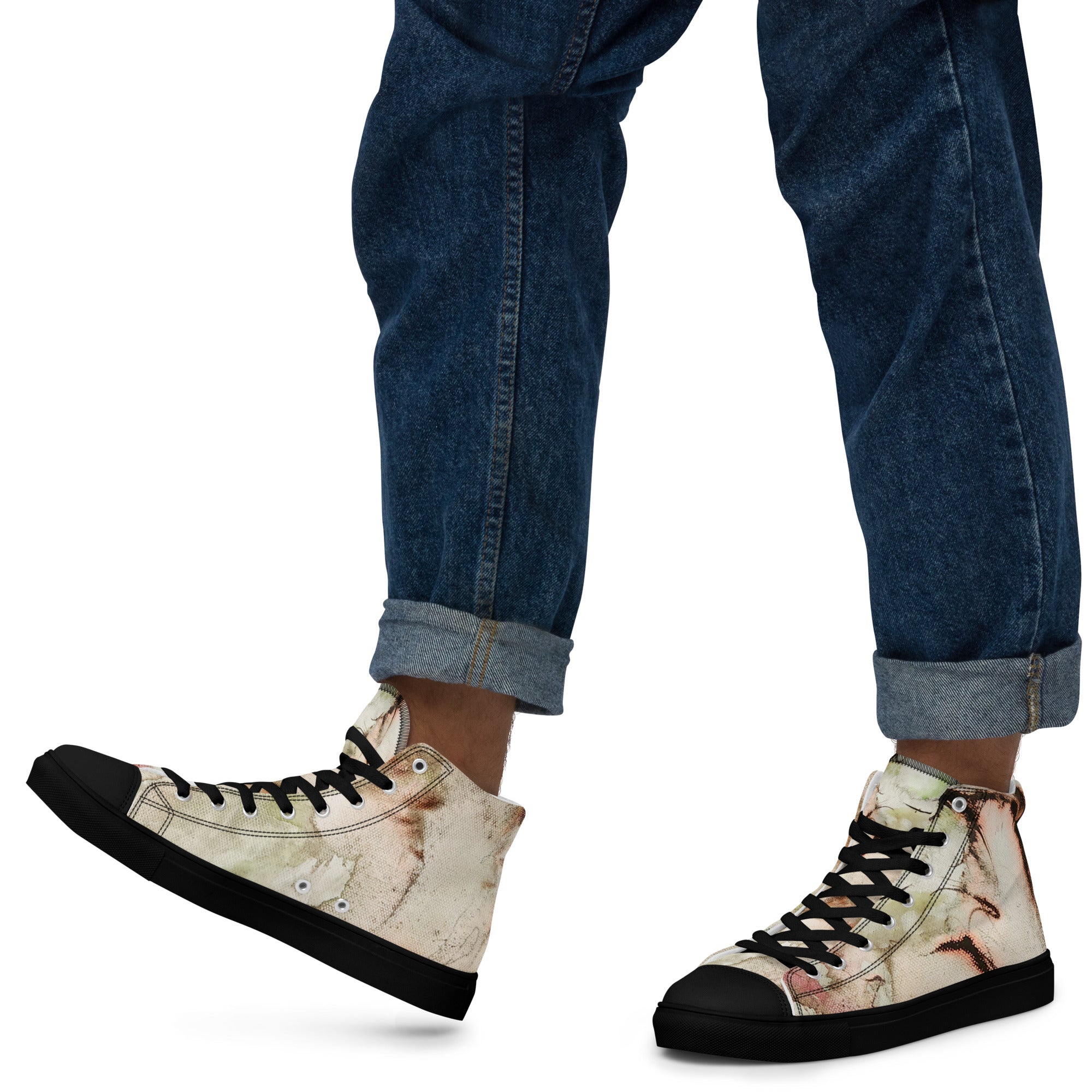 Men's High Top- Ink Earth