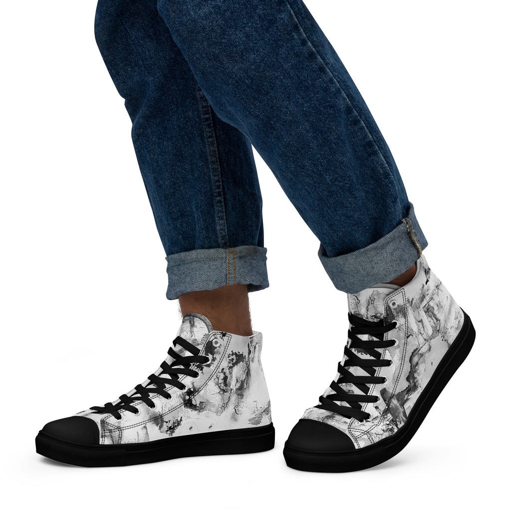 Men's High Top- Mismatch Grey
