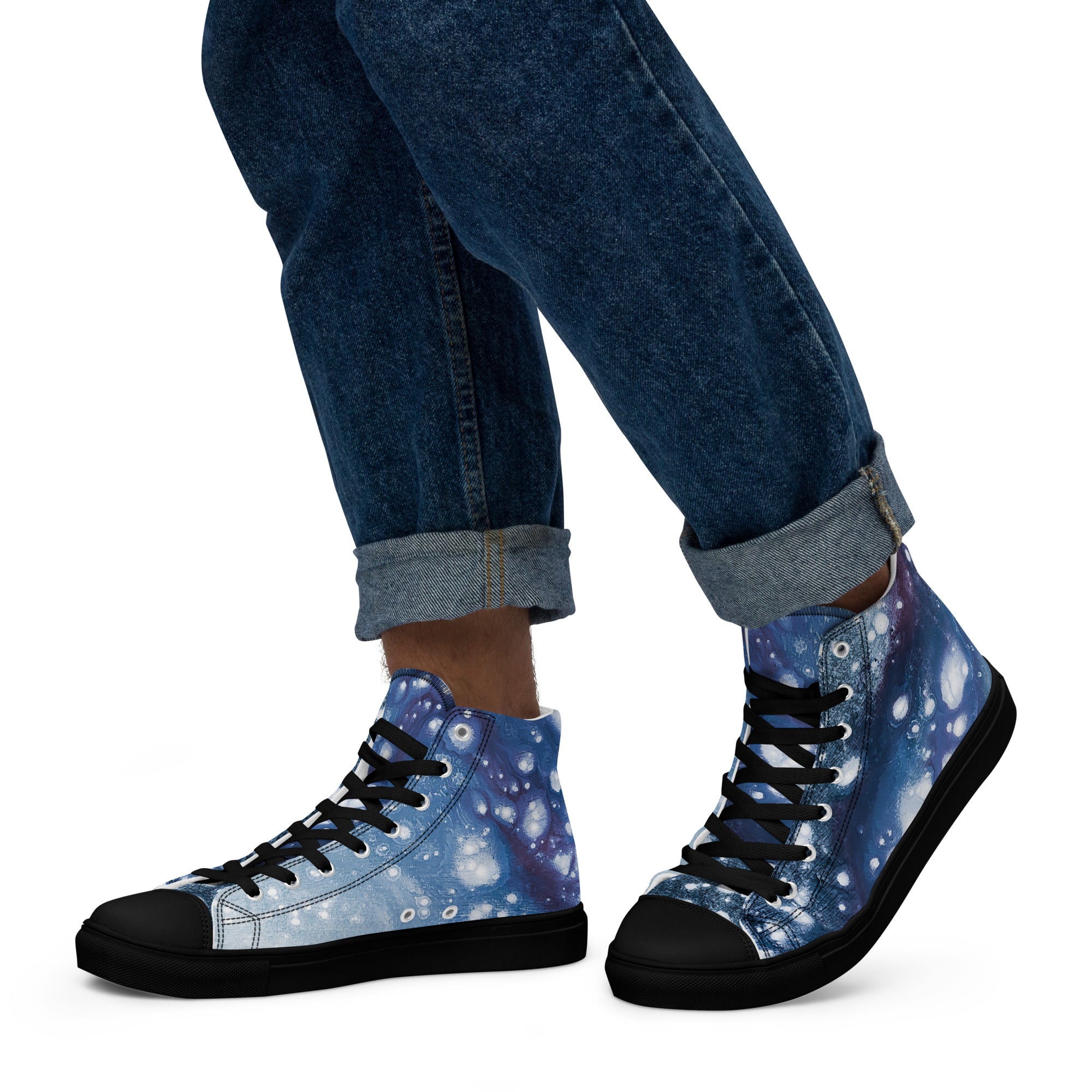Men's High Top- Galaxy Blue