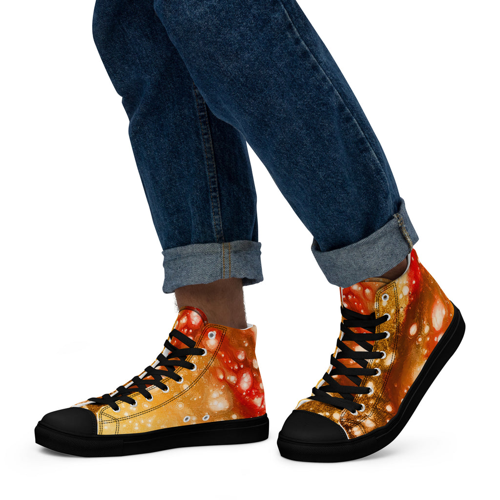 Men's High Top- Galaxy Golden