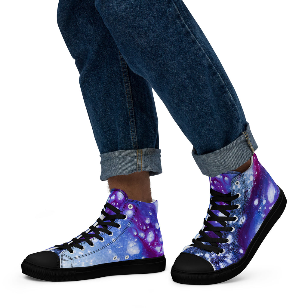 Men's High Top- Galaxy Purple
