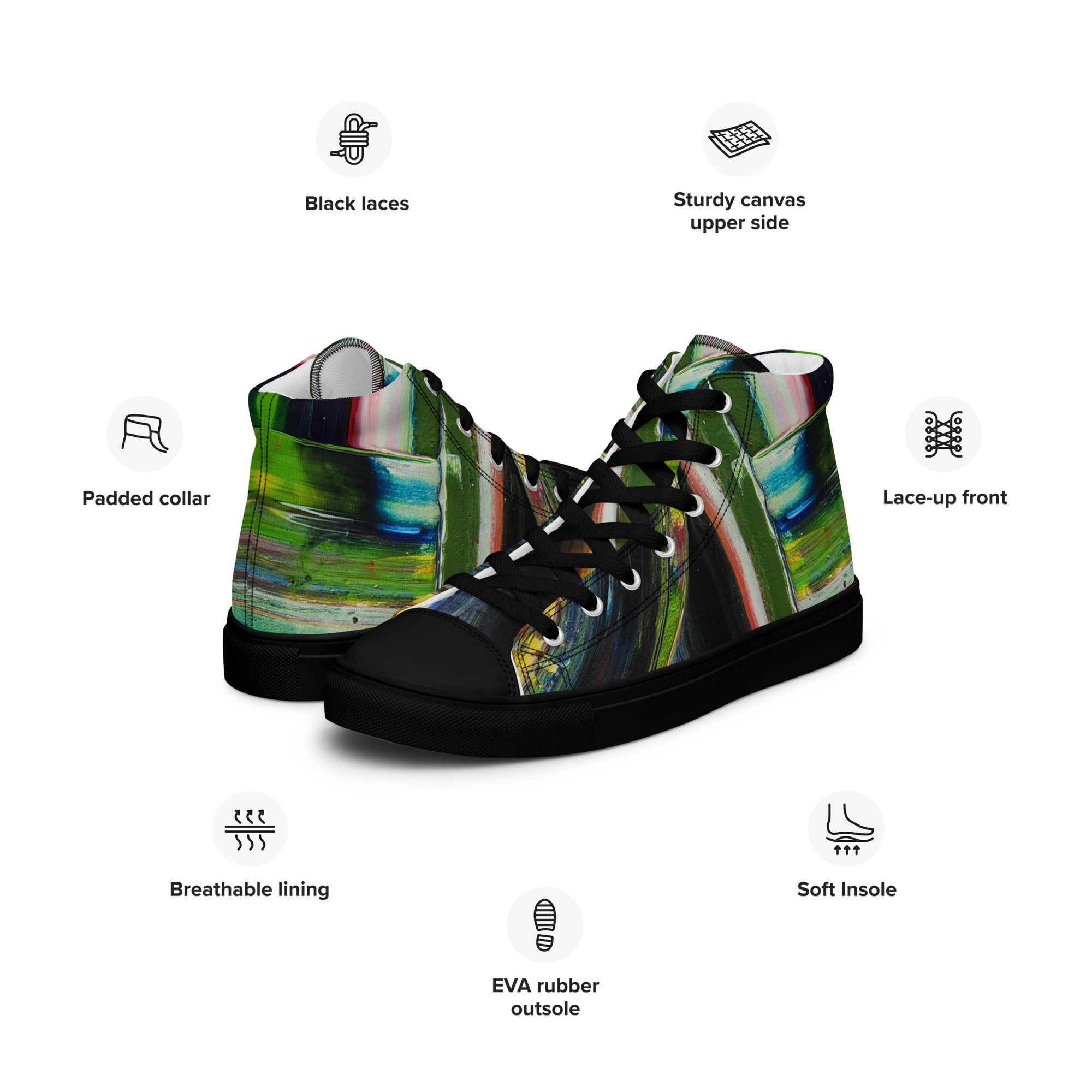Men's High Top- Circus Green