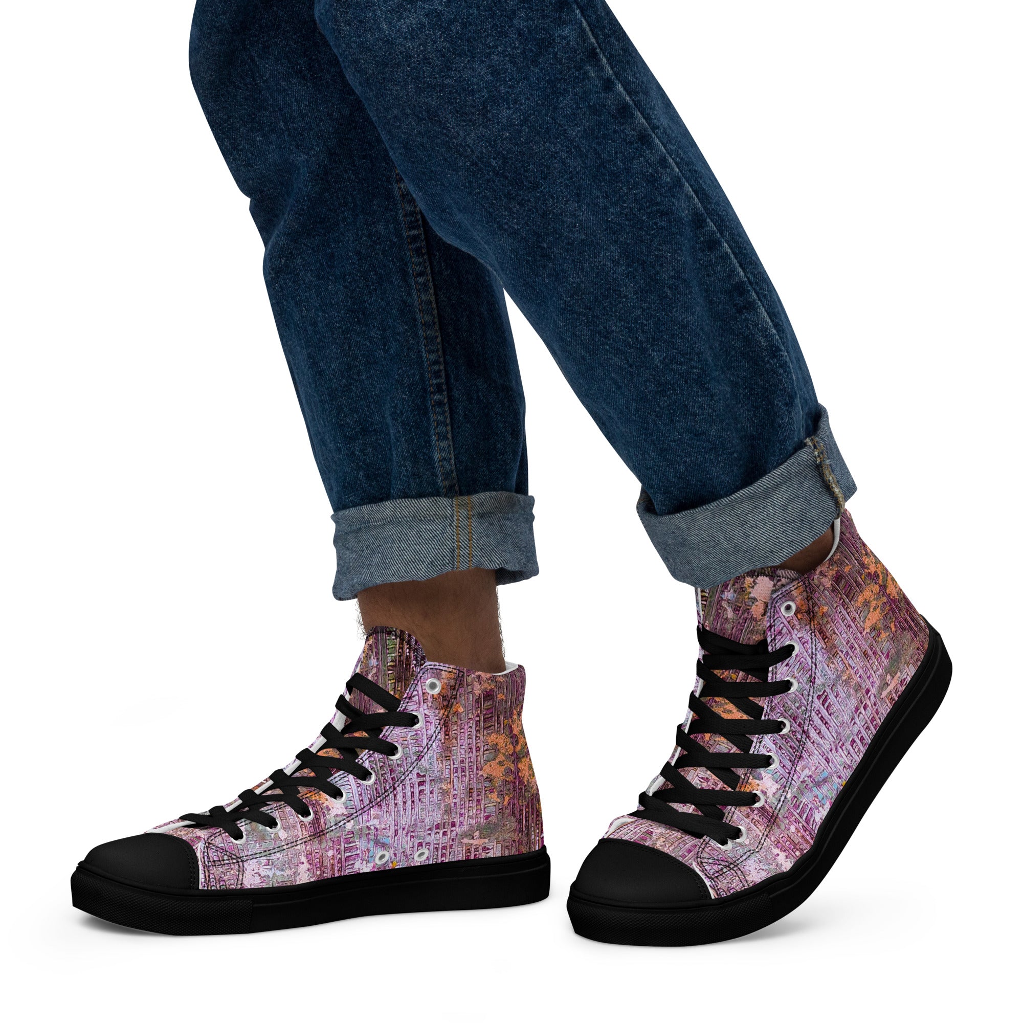 Men's High Top- Weave Berry