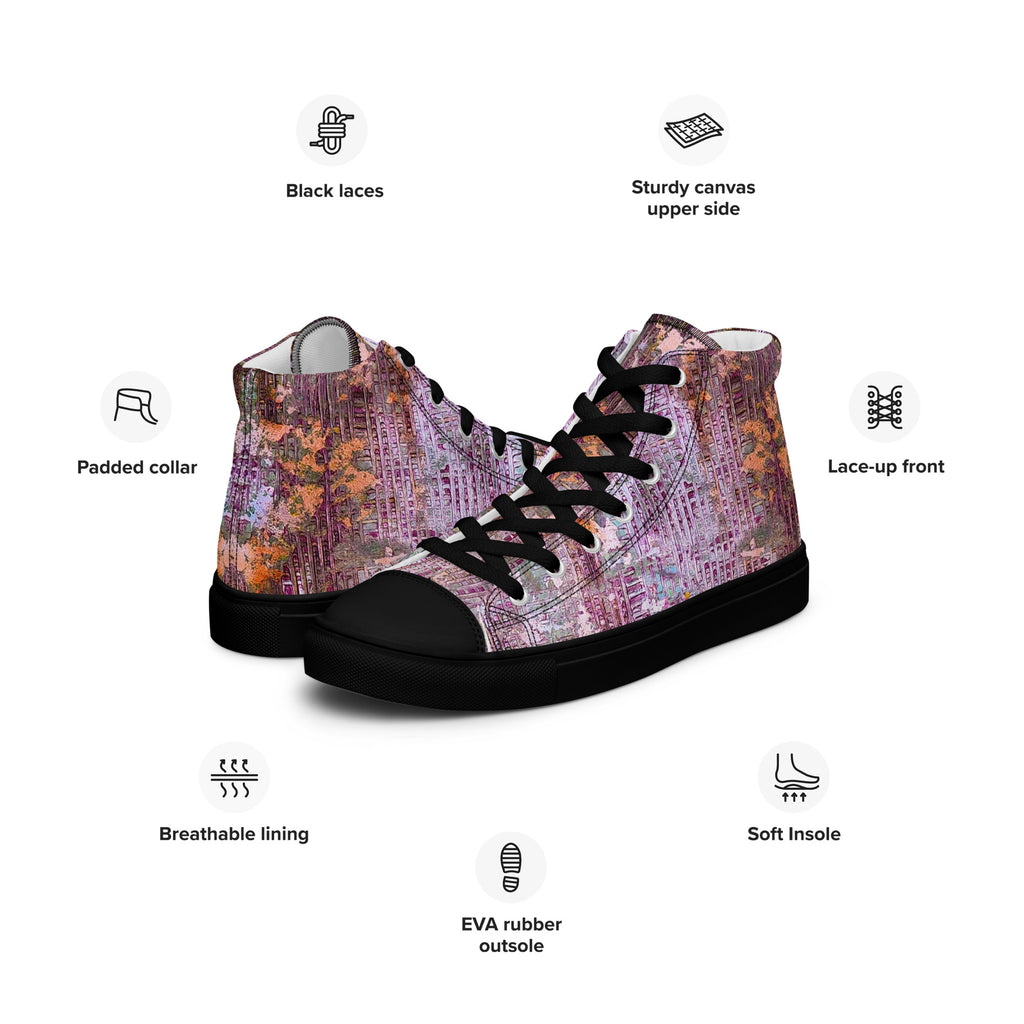 Men's High Top- Weave Berry