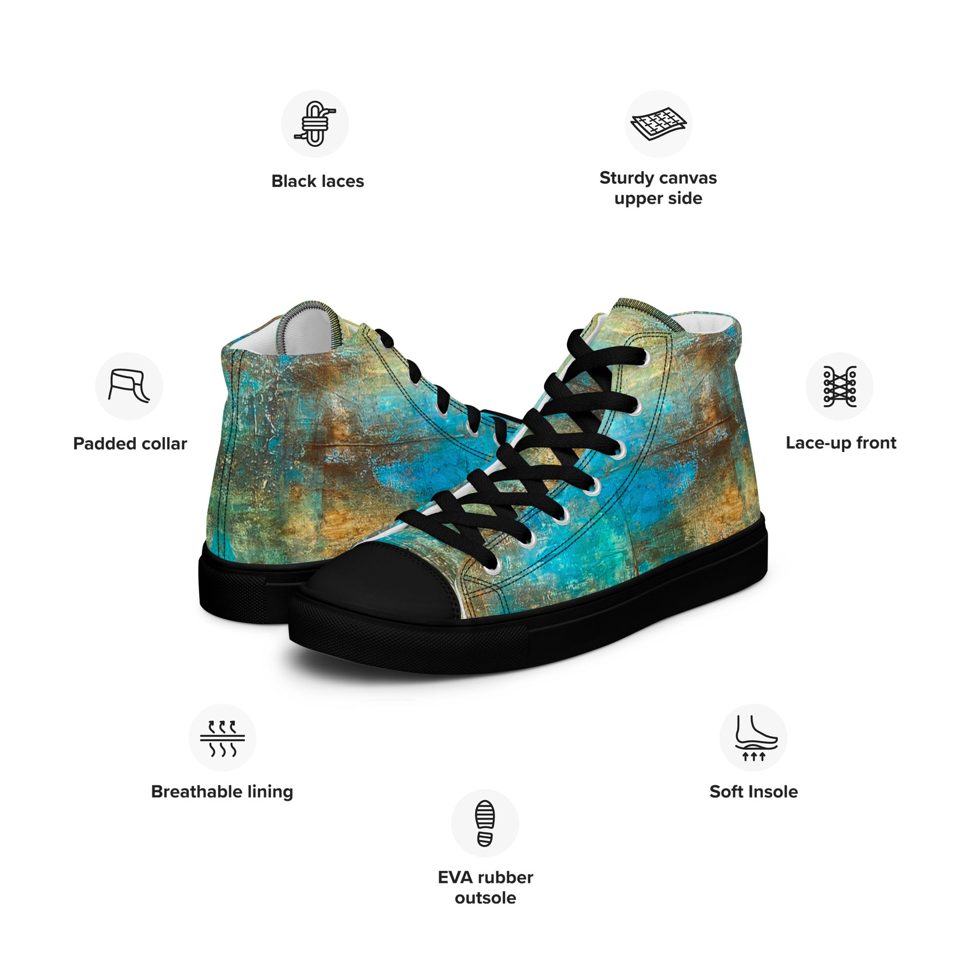 Men's High Top- Bright Earth