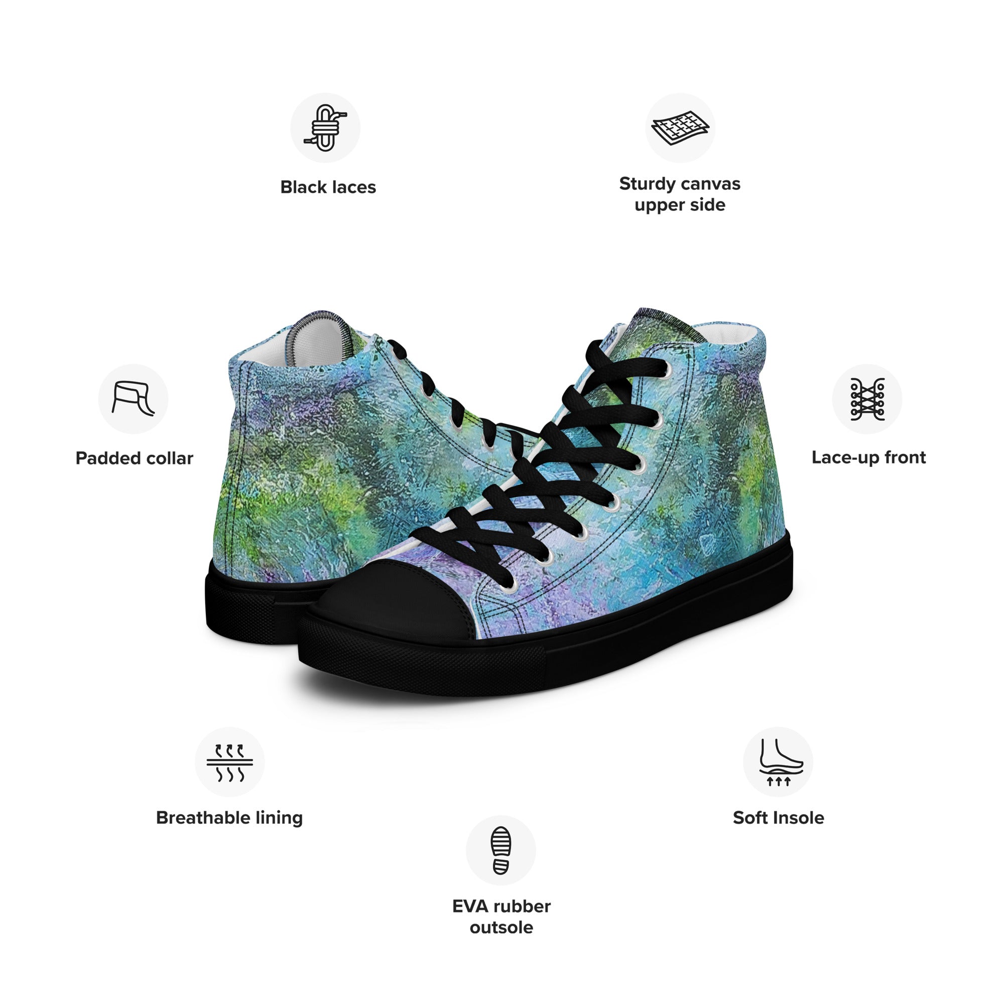 Men's High Top- Lagoon