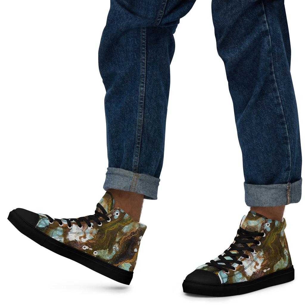 Men's High Top- Microscope