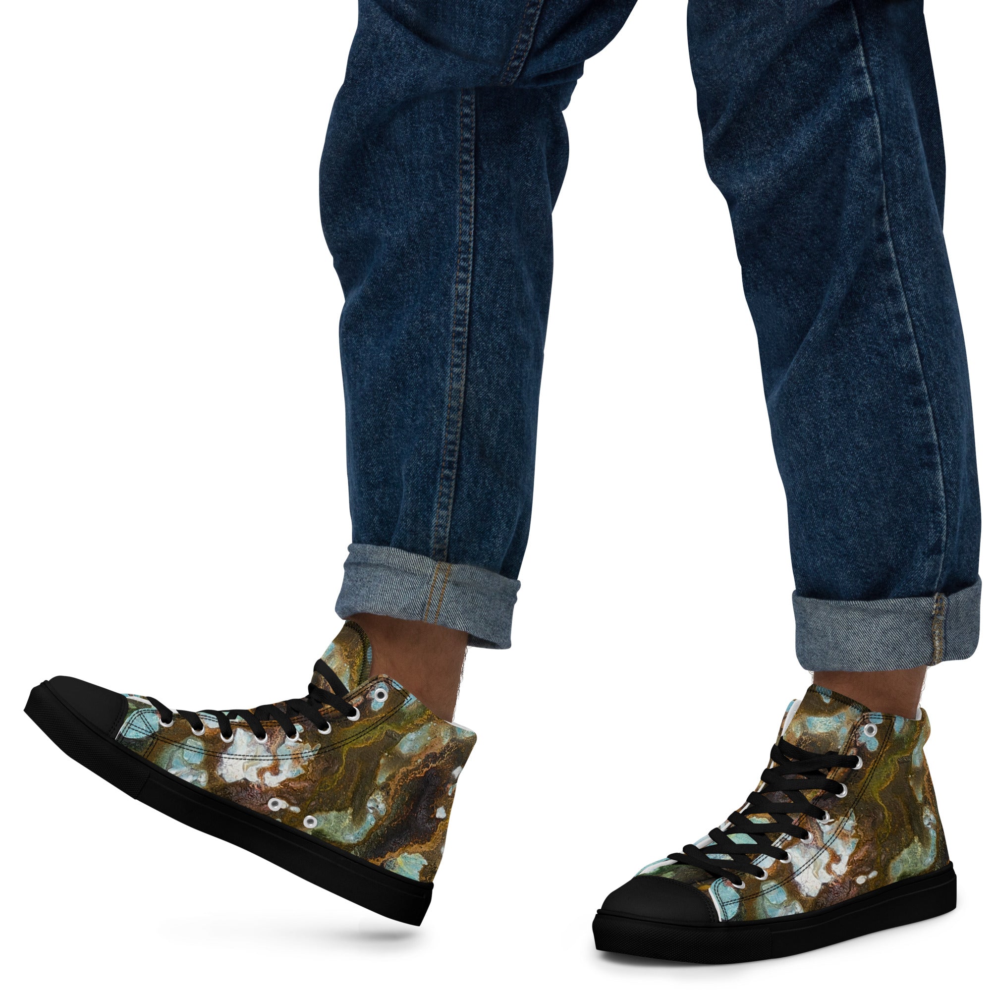 Men's High Top- Microscope