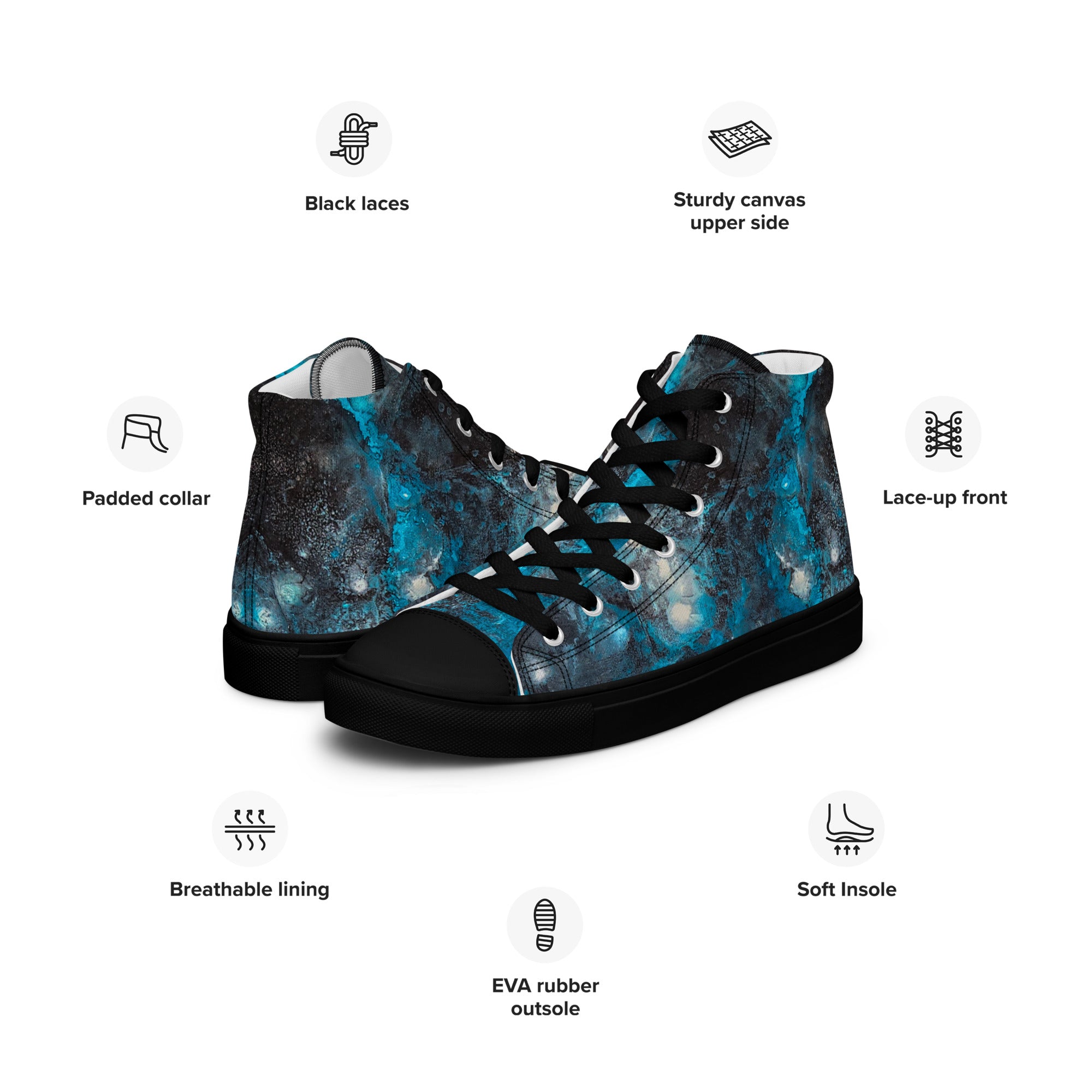 Men's High Top- Cosmos