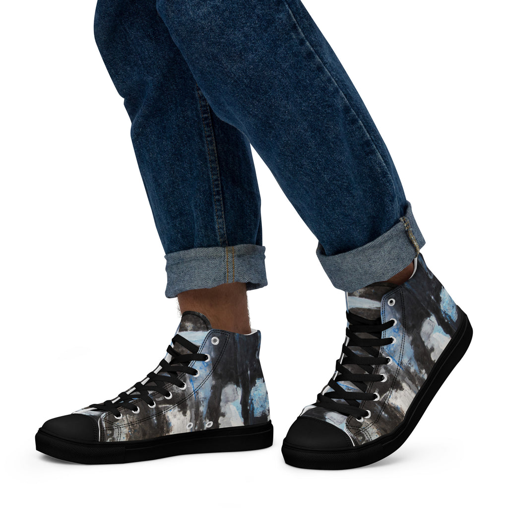 Men's High Top- Start with Blue