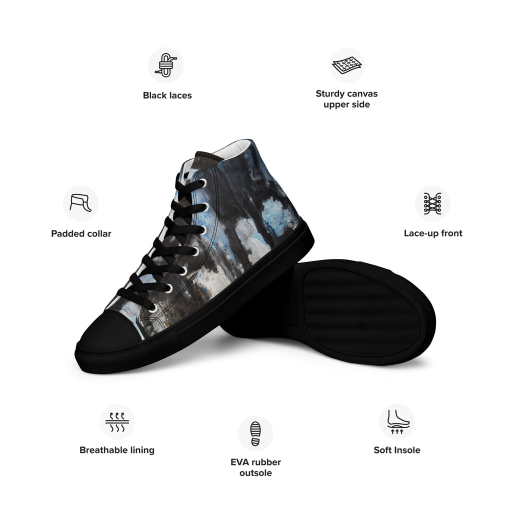 Men's High Top- Start with Blue