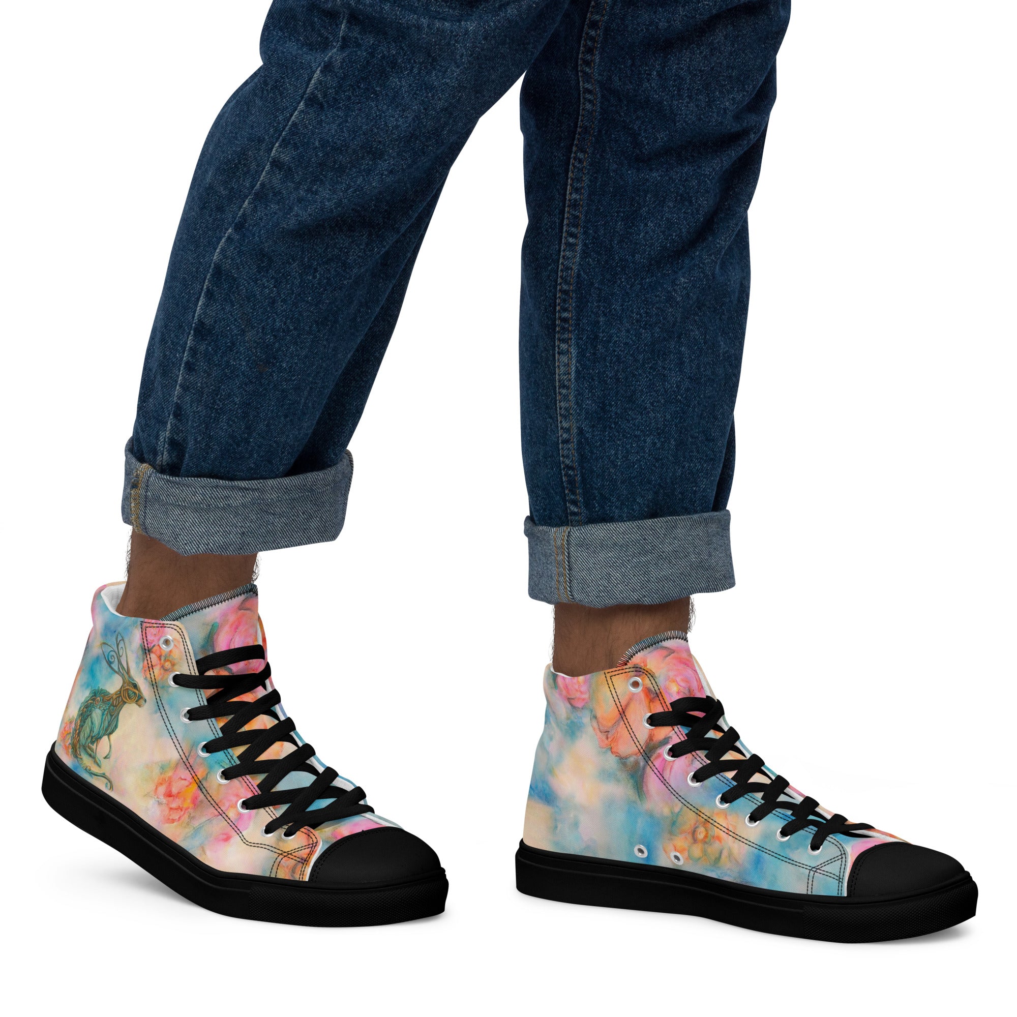 Men's High Top- Hare Plant