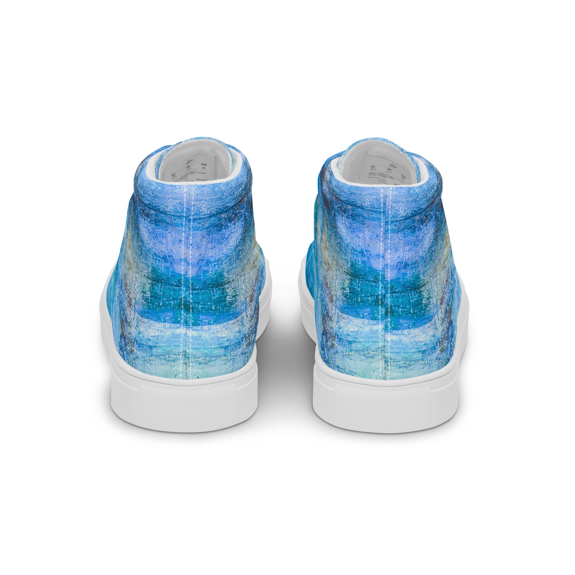 Men's High Top- Bright Earth Blue