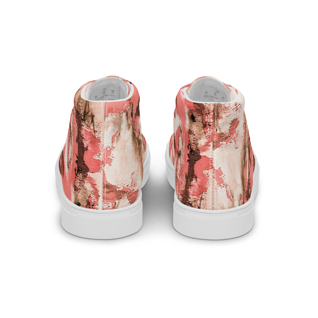Men's High Top- Mismatch Peach