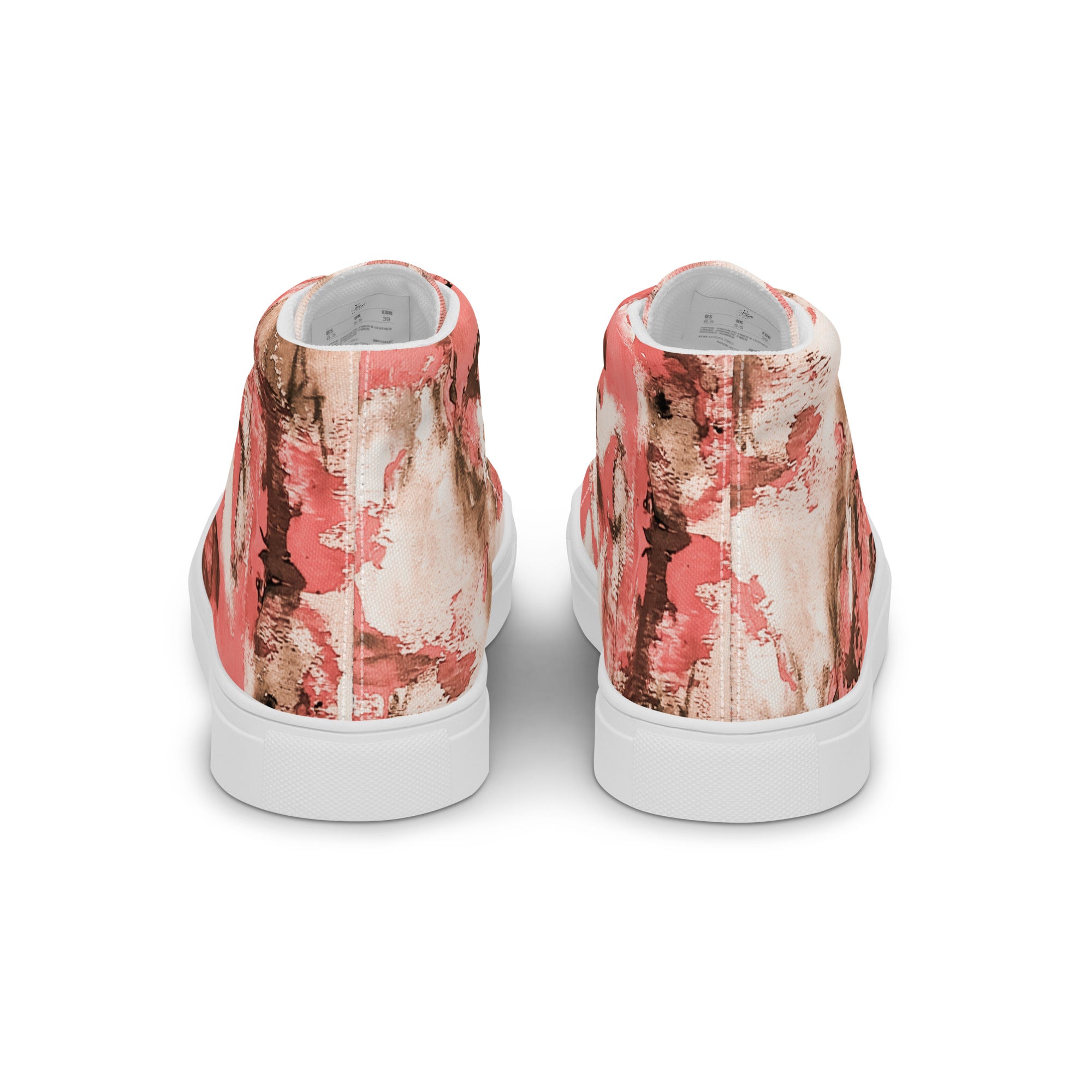 Men's High Top- Mismatch Peach