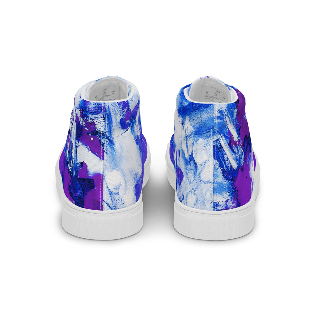 Men's High Top- Mismatch Purple
