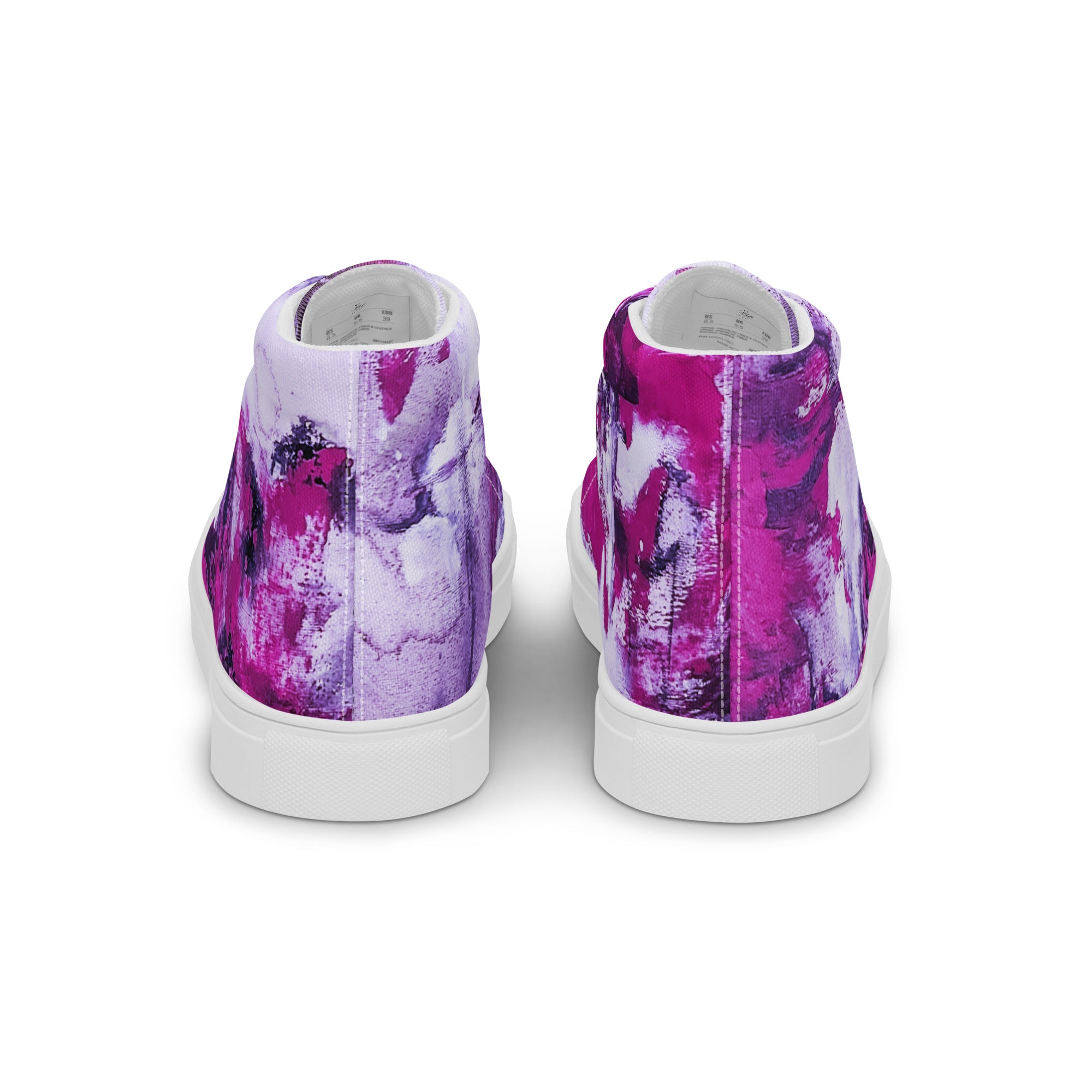 Men's High Top- Mismatch Pink
