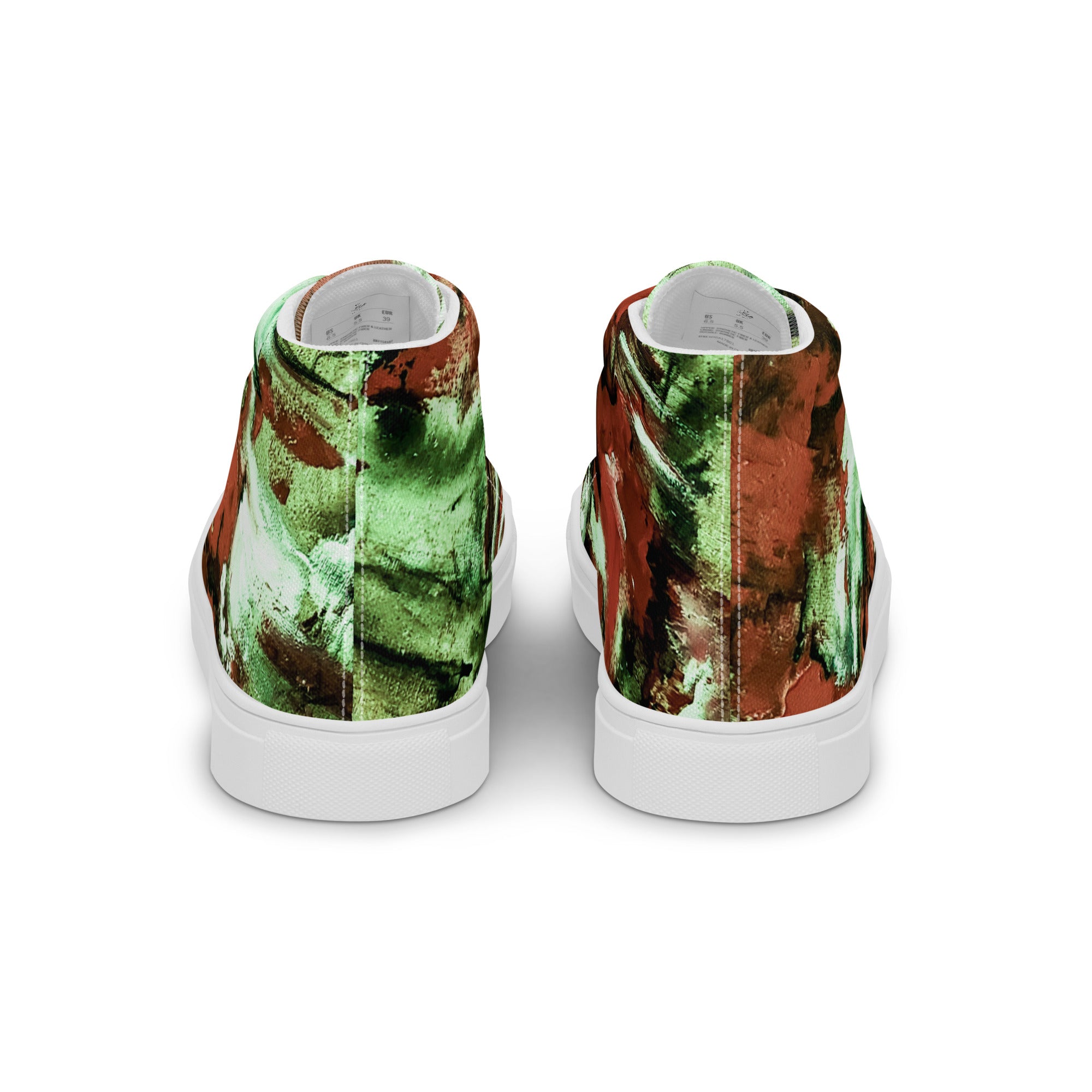 Men's High Top- Mismatch Green