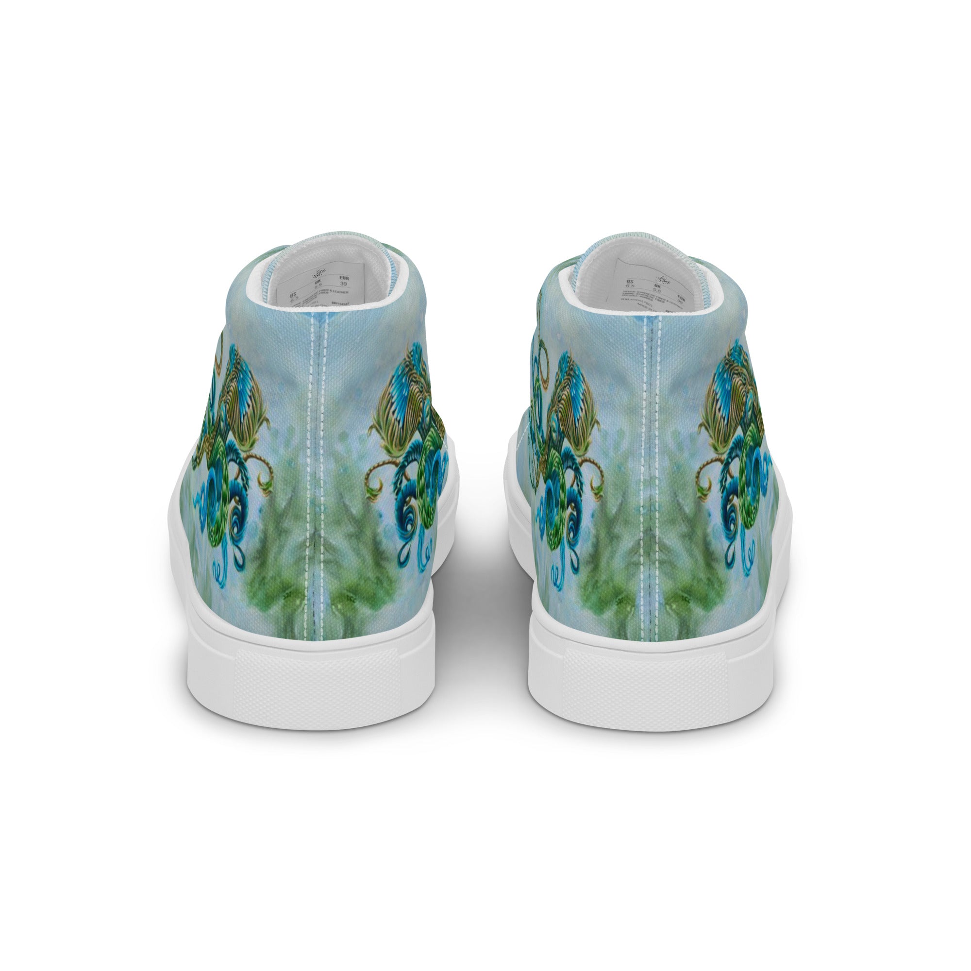 Men's High Top- Nature Octopus