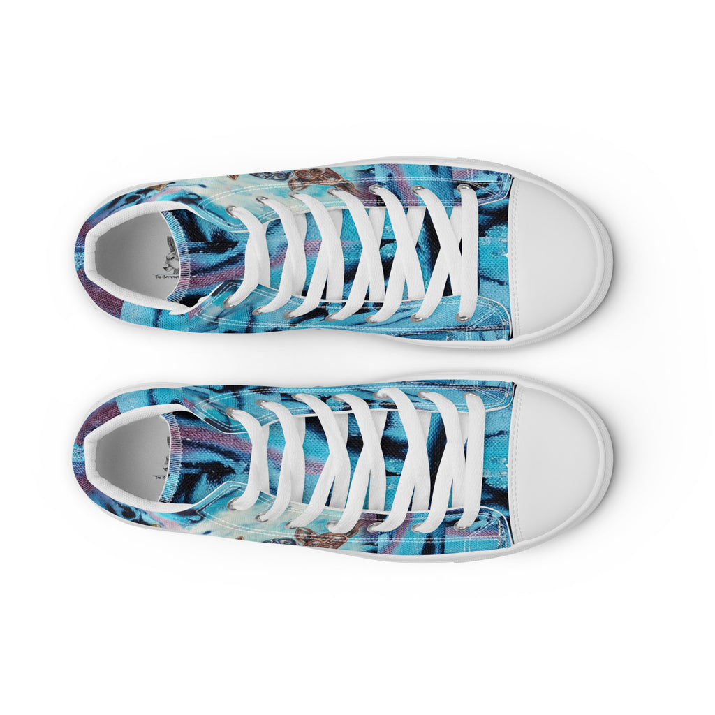 Men's High Top- Superhero Dogs