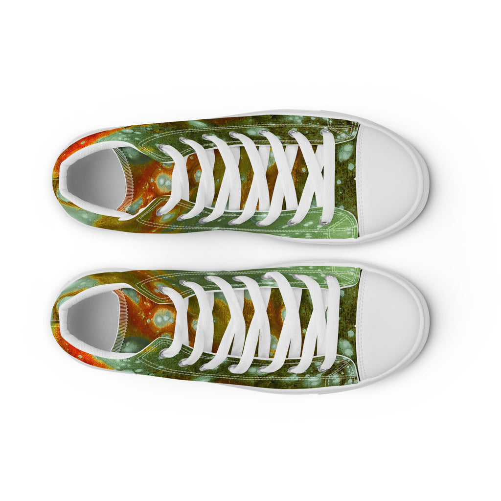 Men's High Top- Galaxy Green a.k.a. Surface of Mercury