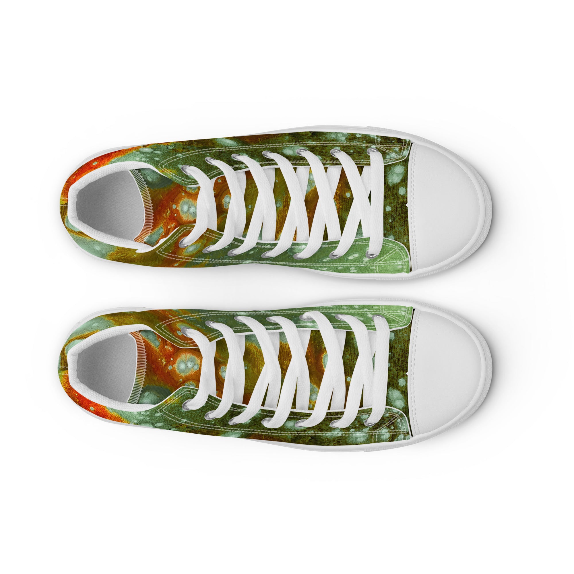 Men's High Top- Galaxy Green a.k.a. Surface of Mercury