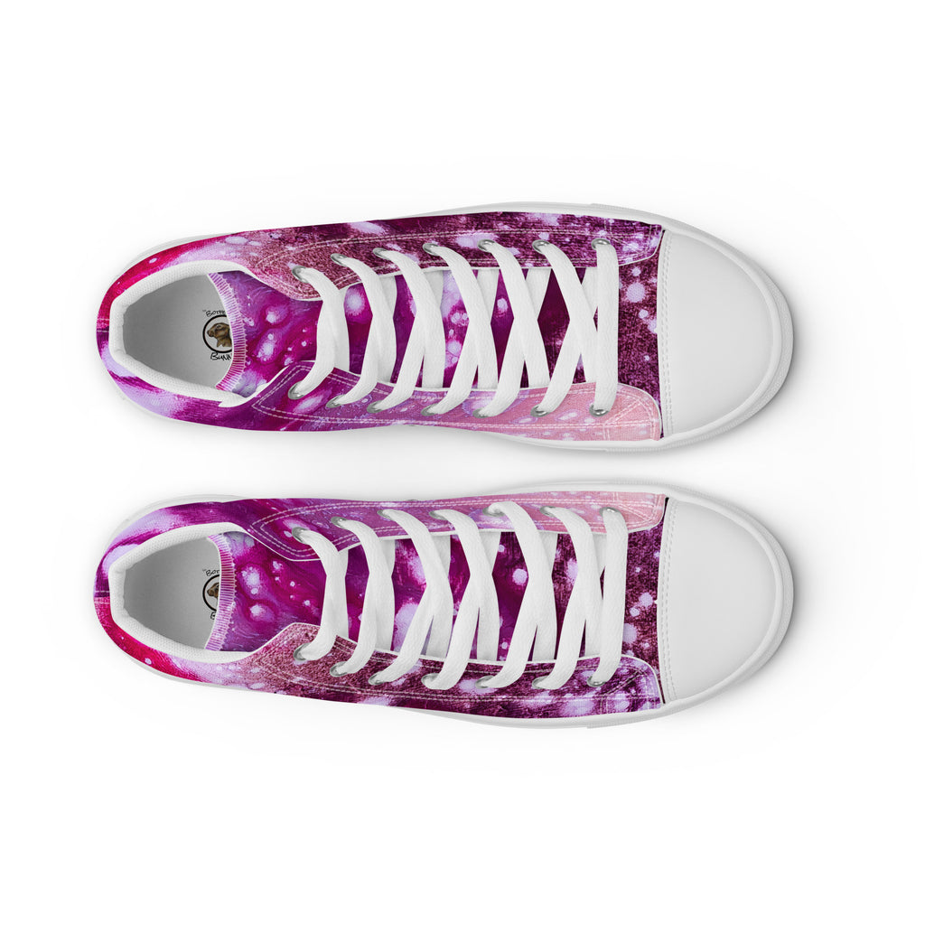 Men's High Top- Galaxy Fuchsia