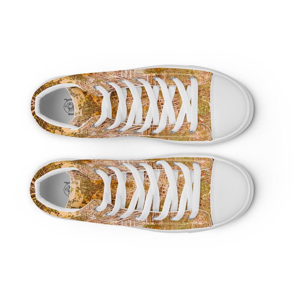 Men's High Top- Weave Golden