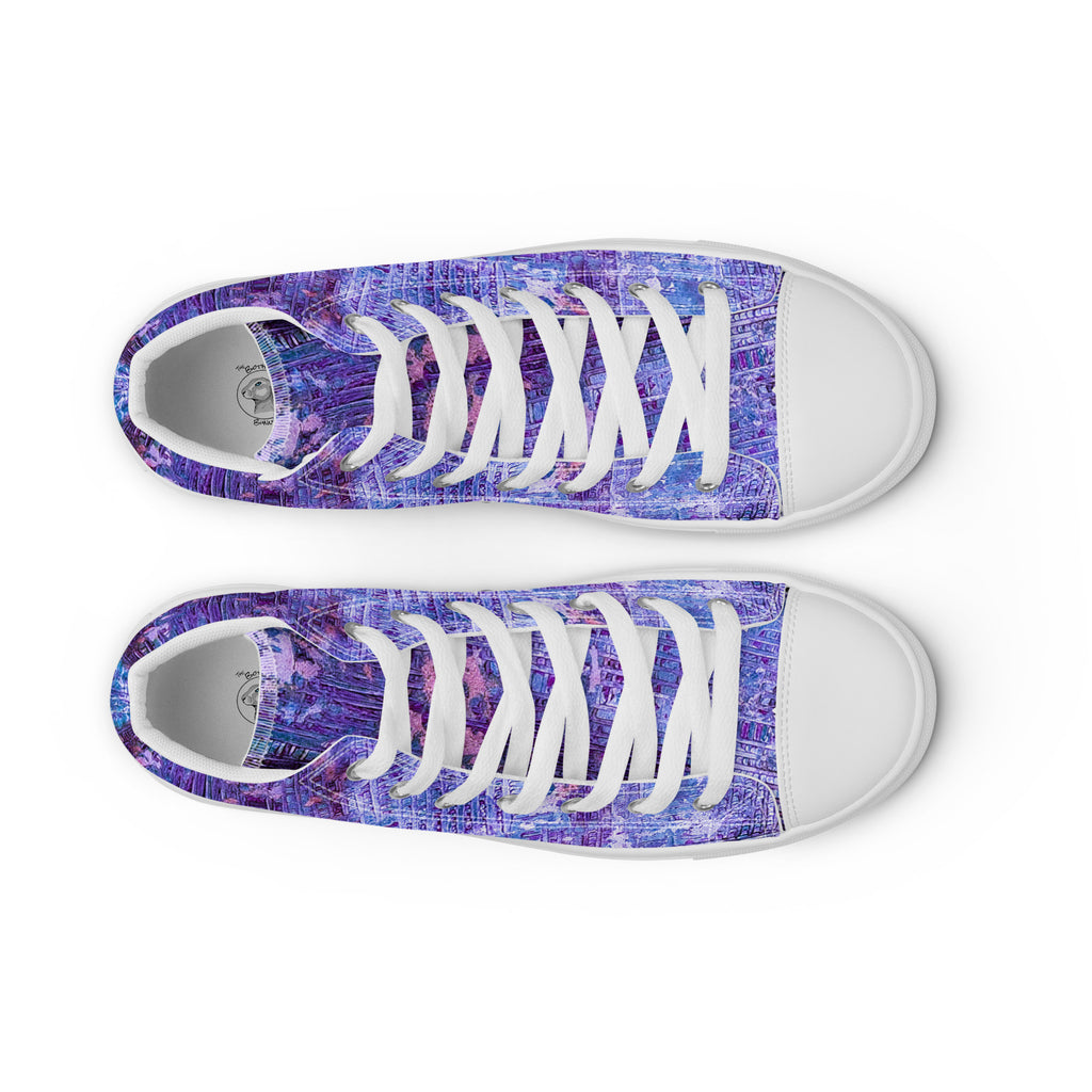 Men's High Top- Weave Purple