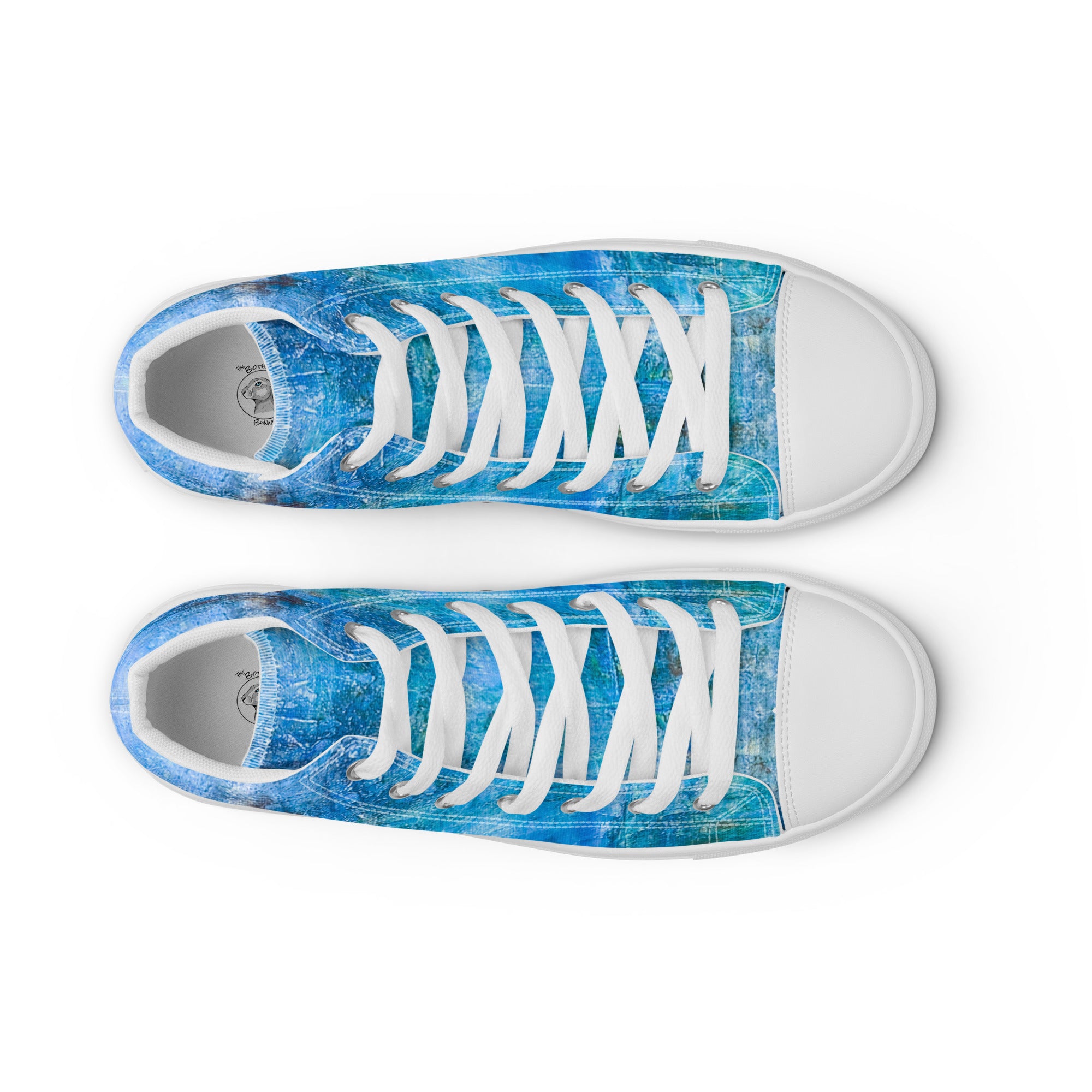 Men's High Top- Bright Earth Blue