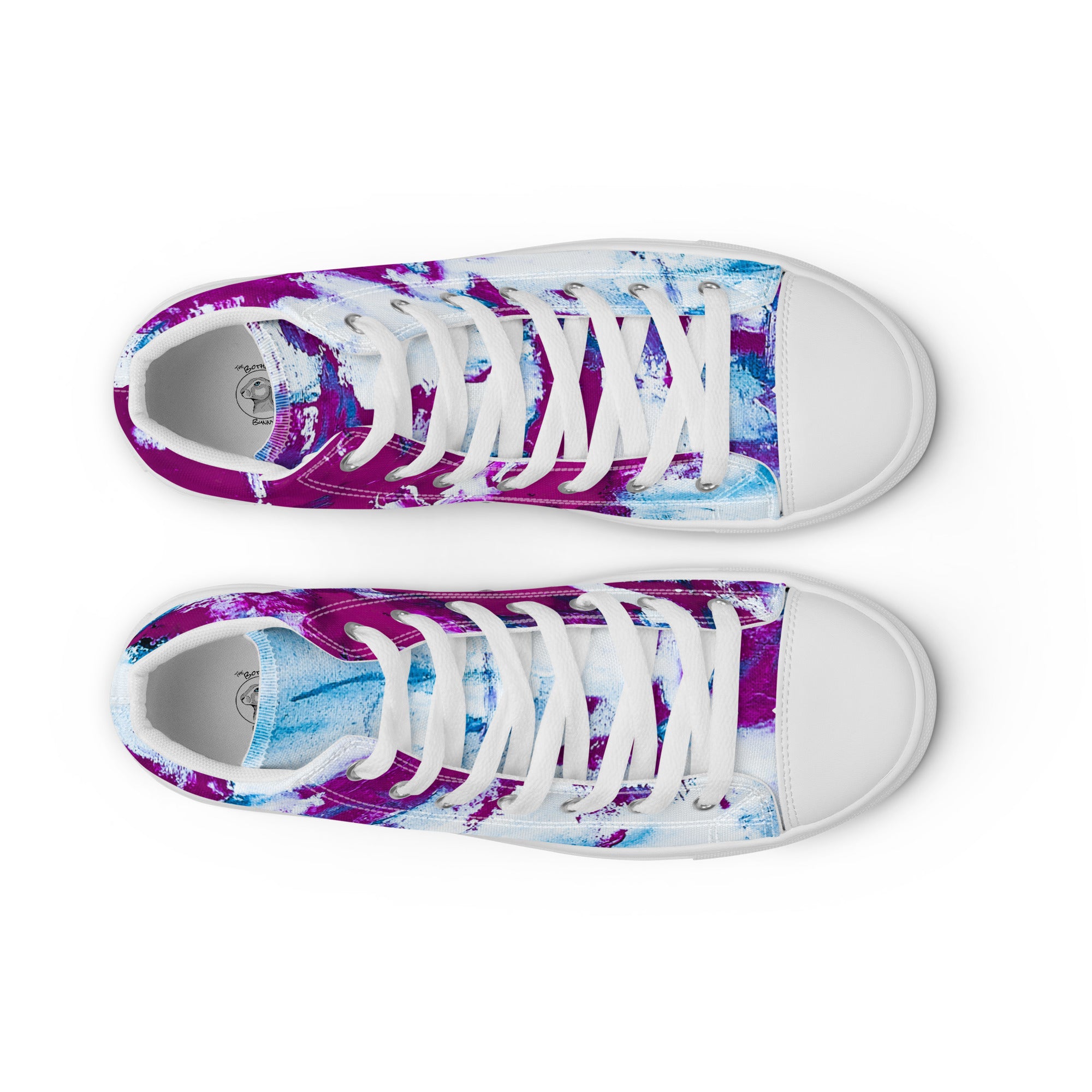 Men's High Top- Mismatch Turquoise