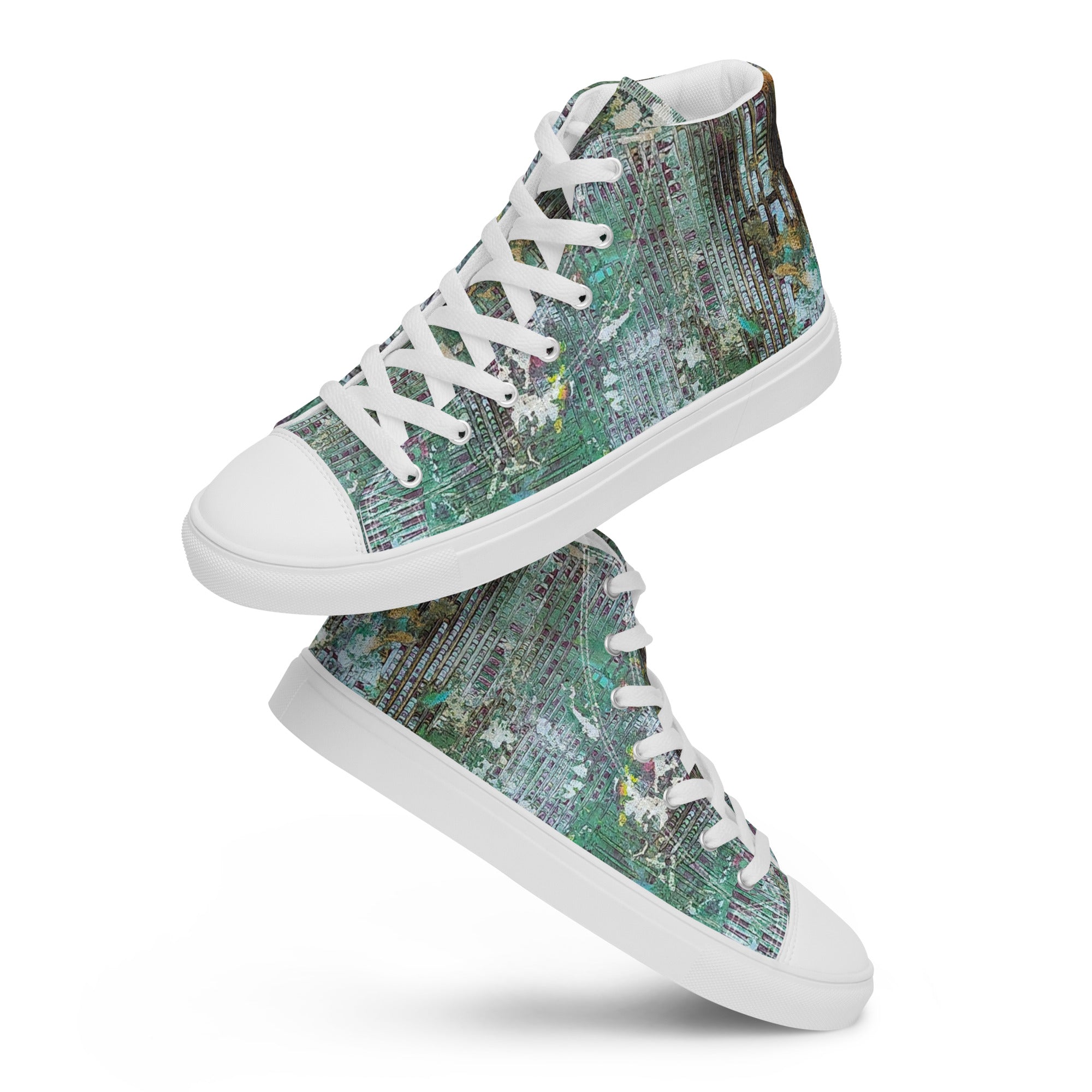Men's High Top- Weave Green