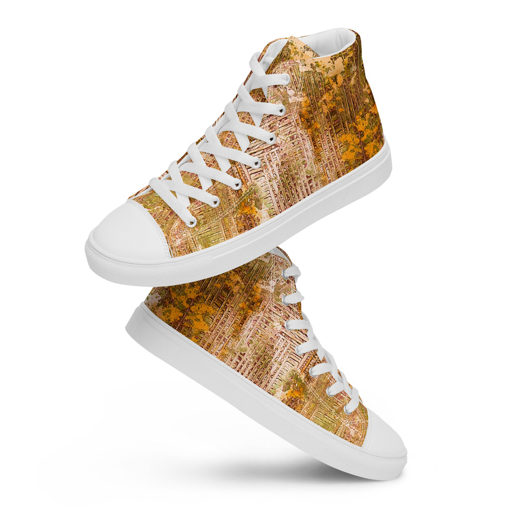 Men's High Top- Weave Golden
