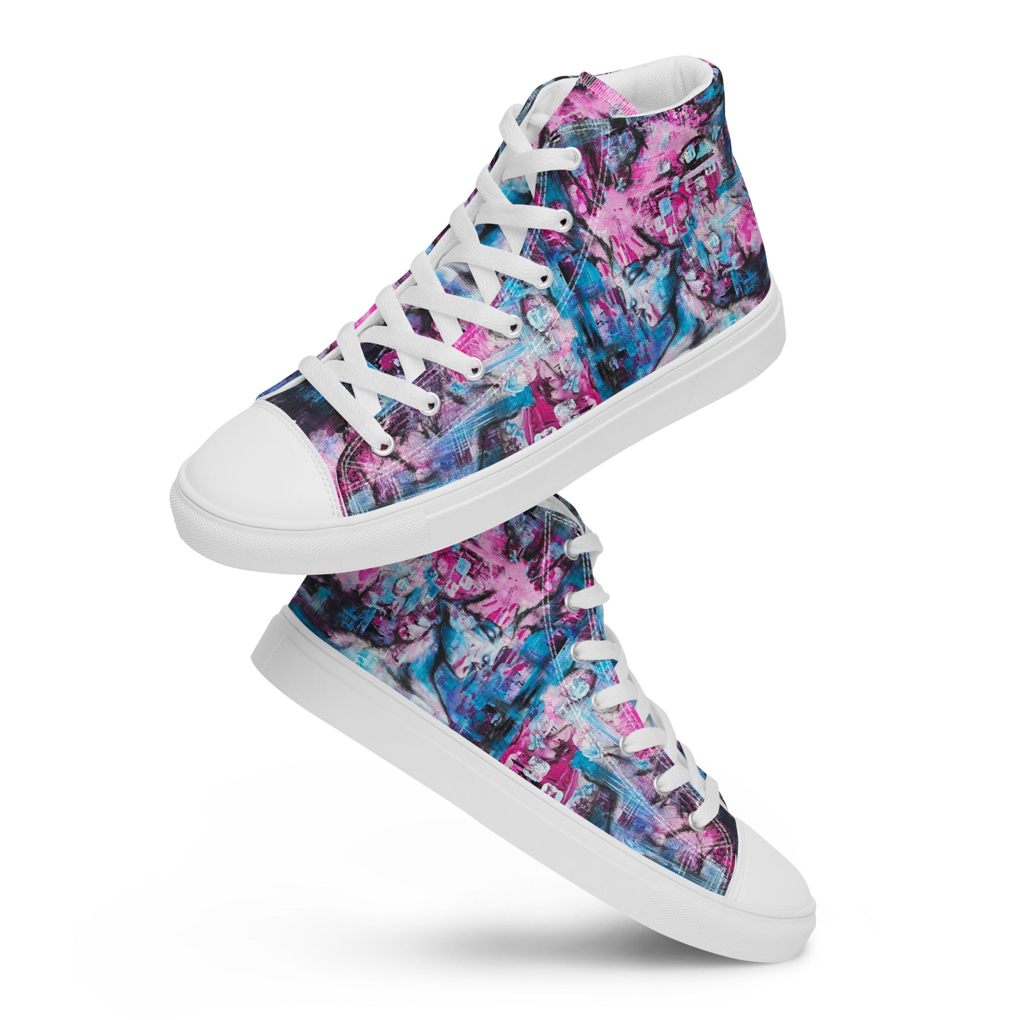 Men's High Top- Pink Lady